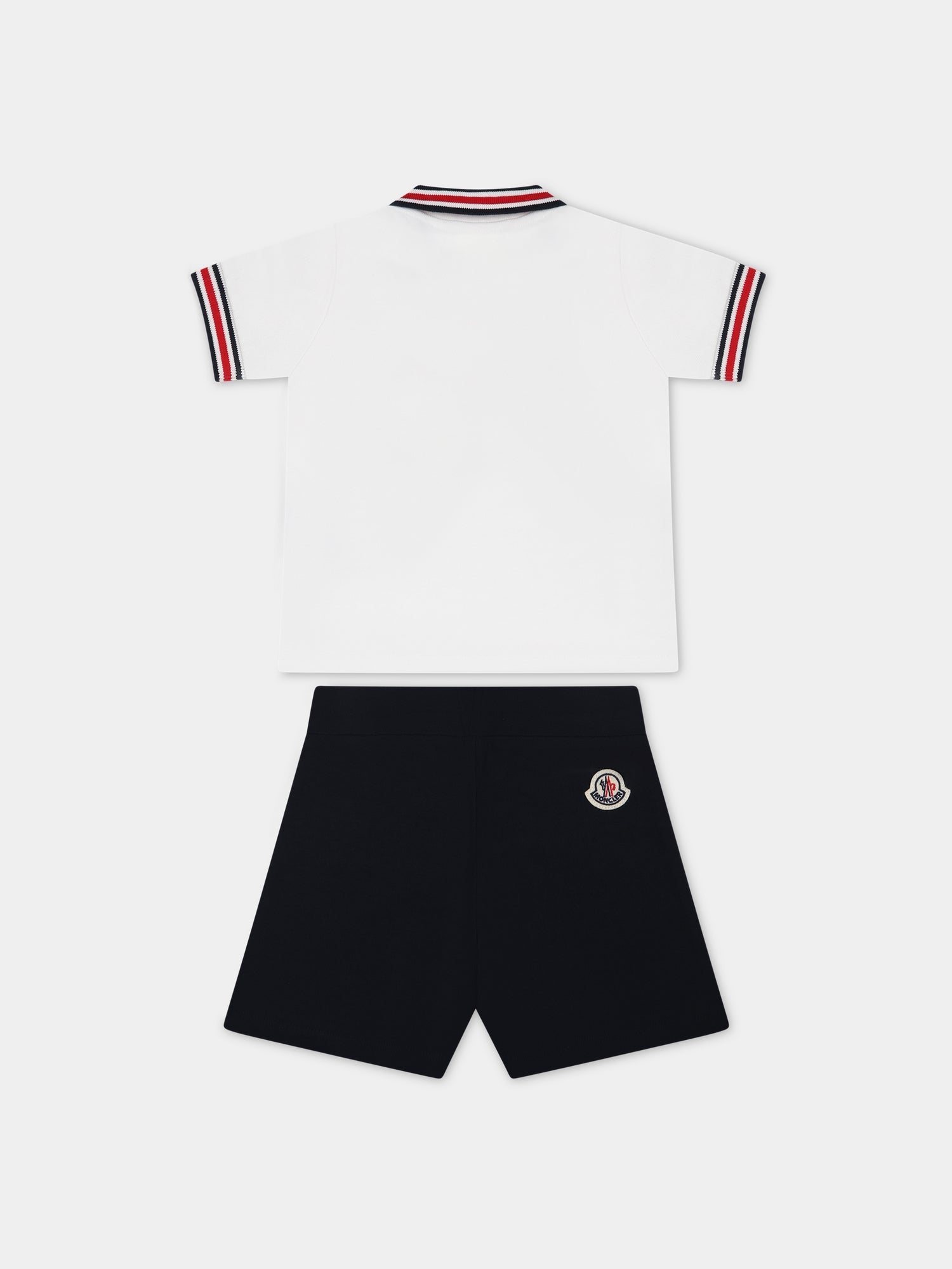 Completo multicolor per neonato con logo,Moncler Kids,951 8M00028 8496F 002