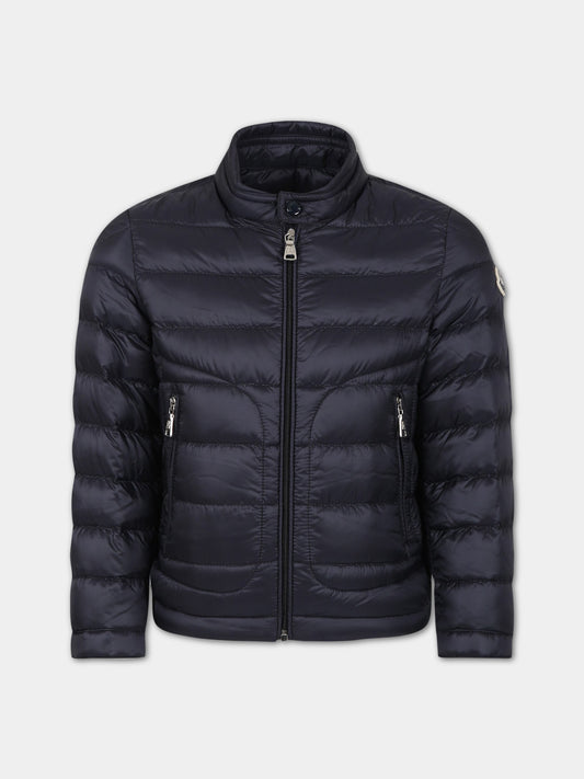 Piumino blu per bambino,Moncler Kids,954 1A00099 53334 742