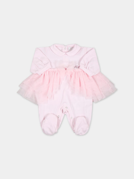 Tutina rosa per neonata con tutu,Monnalisa,35A210 1000 0091