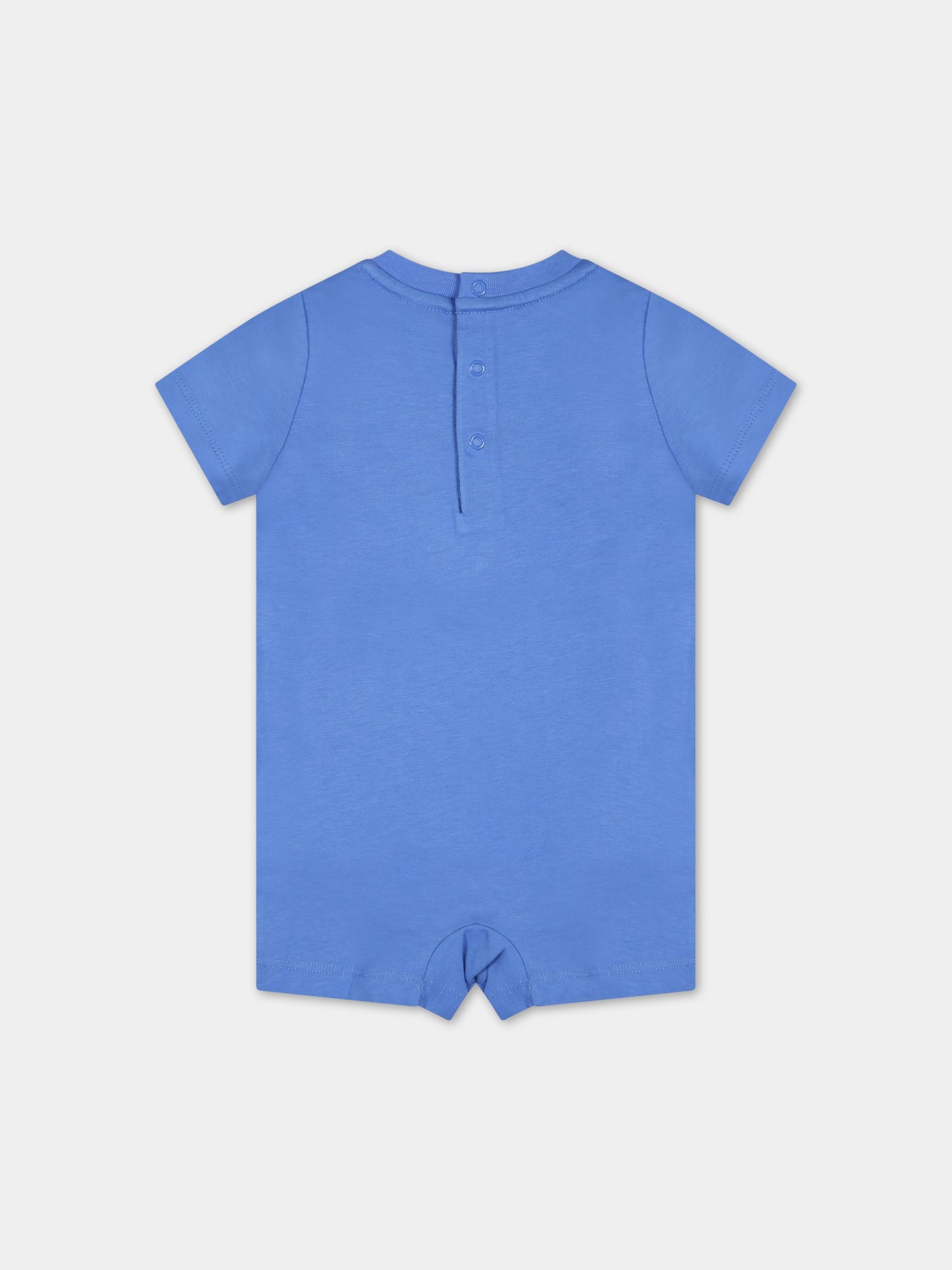 Pagliaccetto azzurro per neonato con orso,Ralph Lauren Kids,865749002