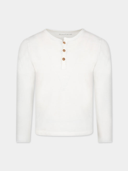 T-shirt bianco per bambino,Zhoe & Tobiah,CJ8 1