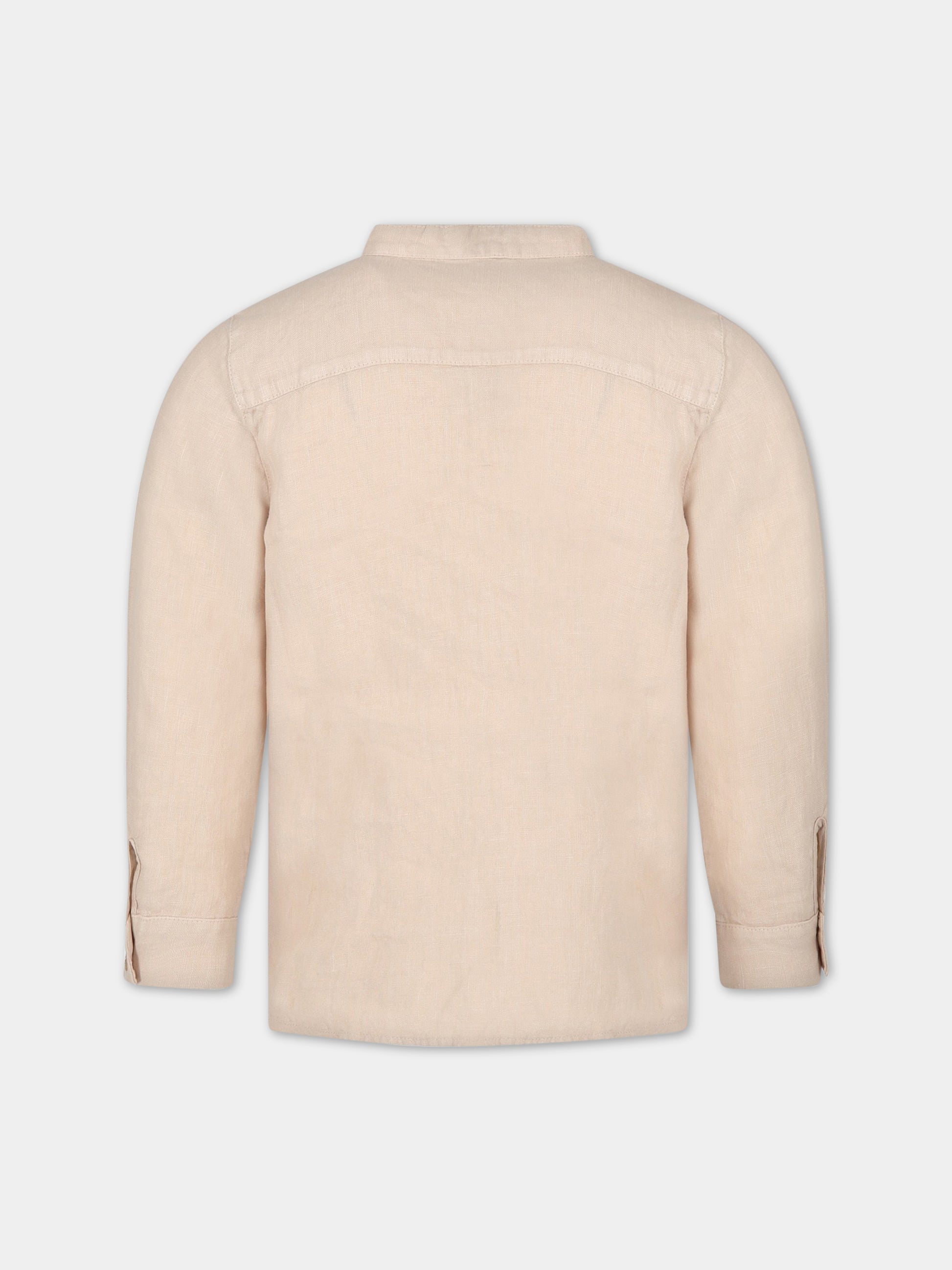 Camicia beige per bambino,Zhoe & Tobiah,LIN3 23