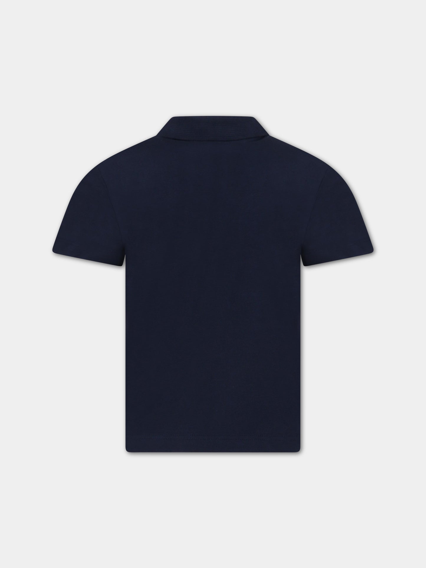 Polo blu per bambino con iconico logo,Lacoste,DJ0642 166