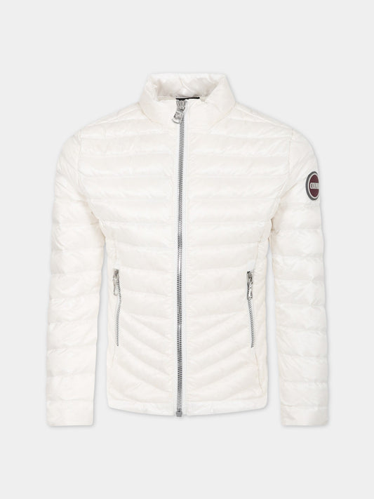 Piumino bianco per bambina con logo,Colmar Originals Kids,3457U 9VX 01