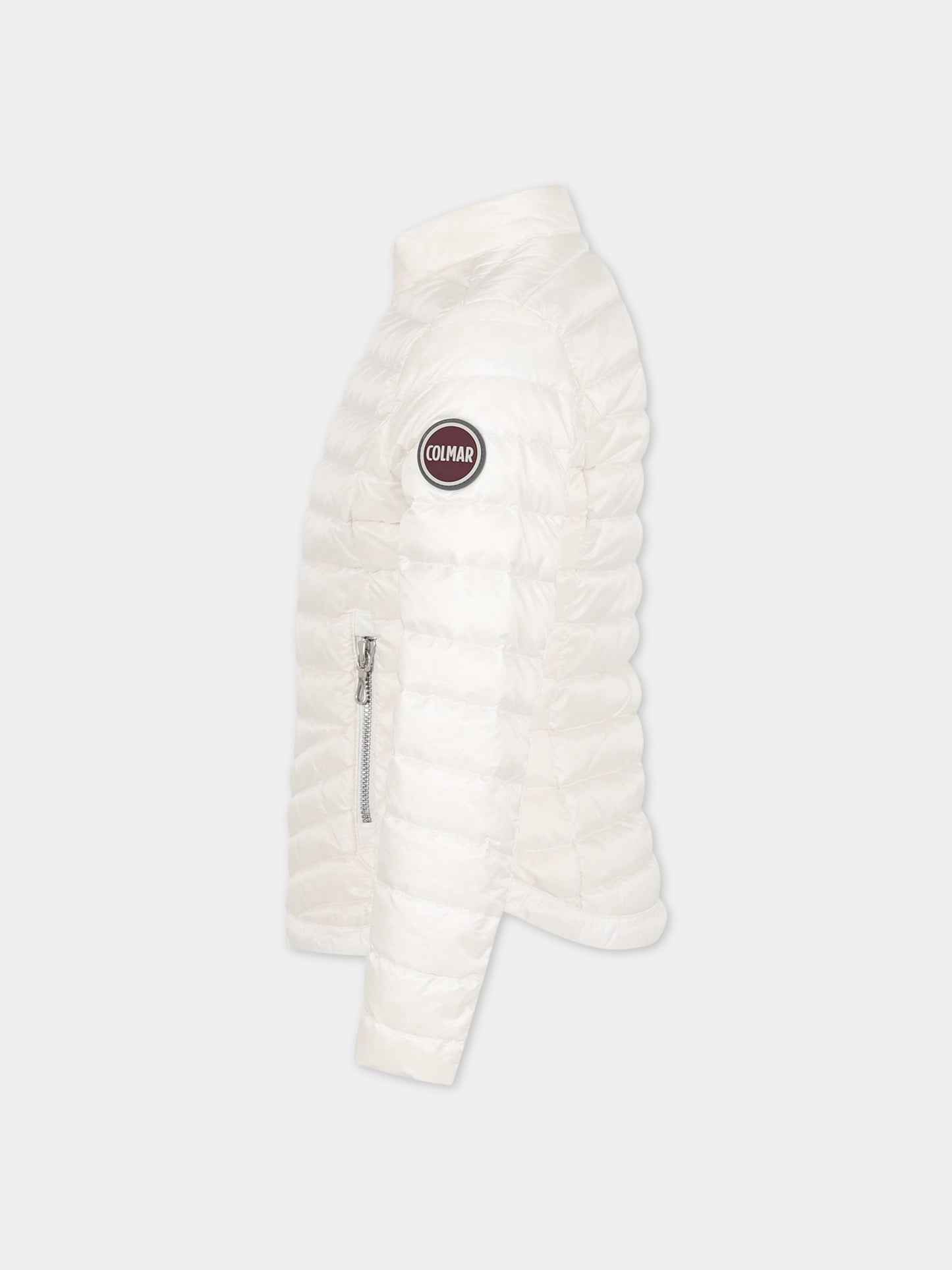 Piumino bianco per bambina con logo,Colmar Originals Kids,3457U 9VX 01