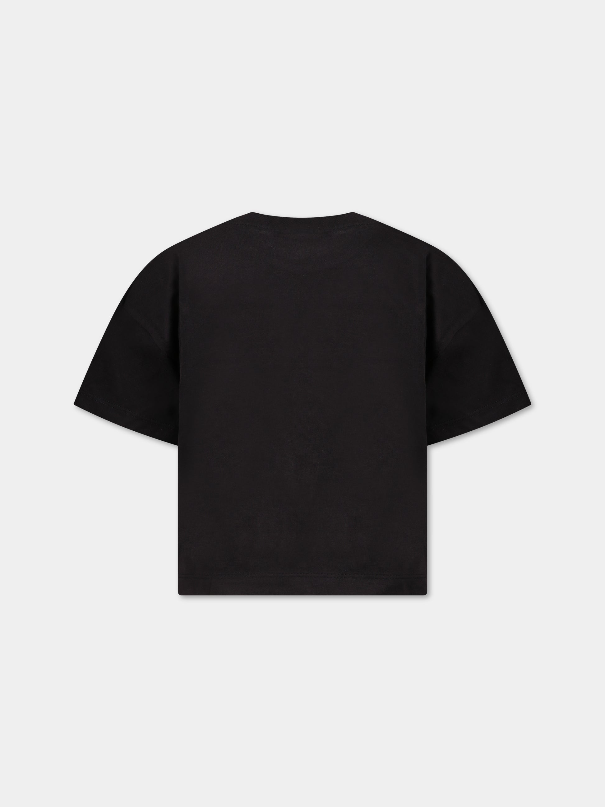 T-shirt nera per bambina con logo,Calvin Klein Kids,CKIG0IG01939 IG0IG01939 BEH