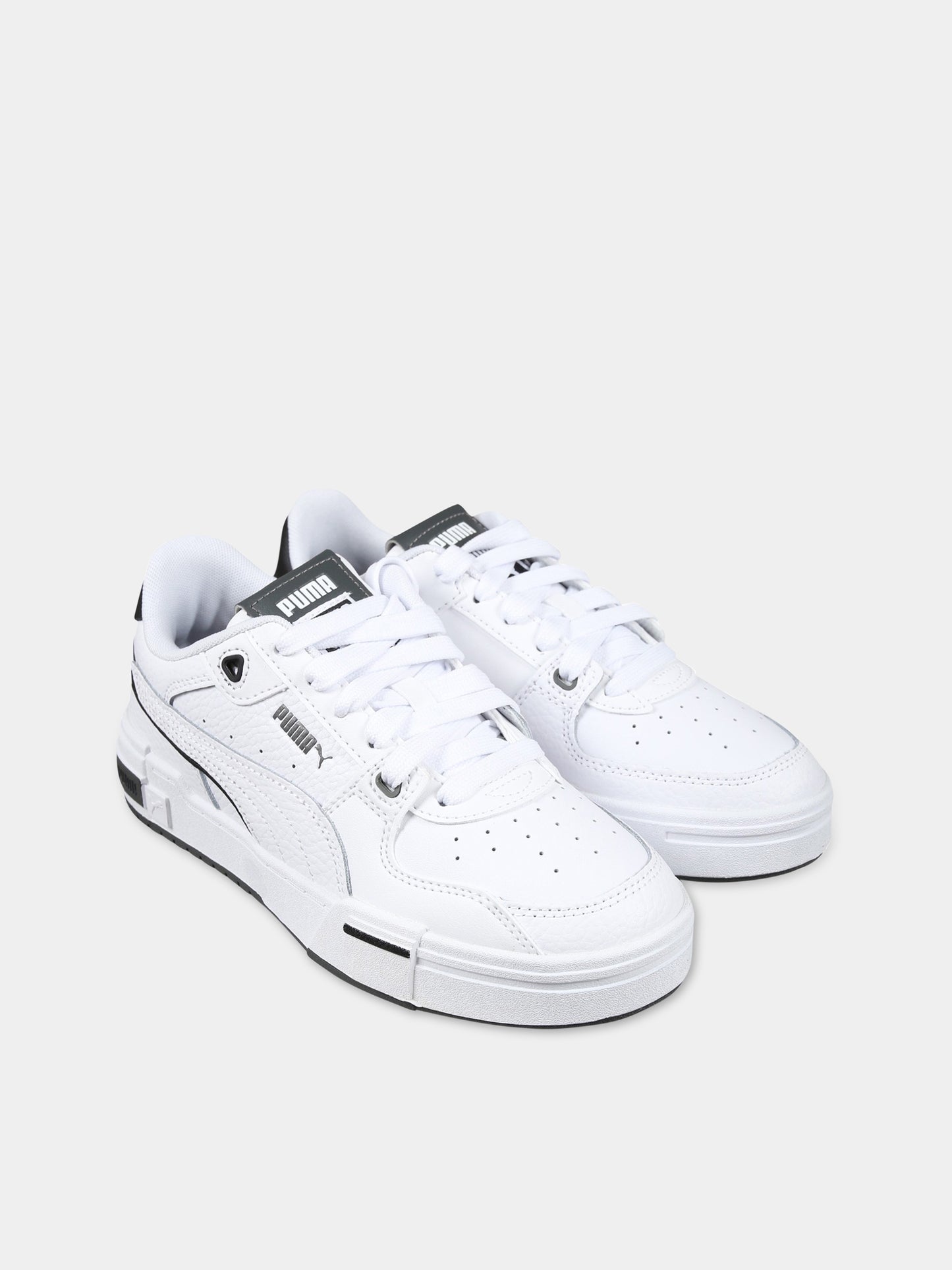 Sneakers bianche per bambino con logo e dettagli neri,Puma,PU391512 391512 02