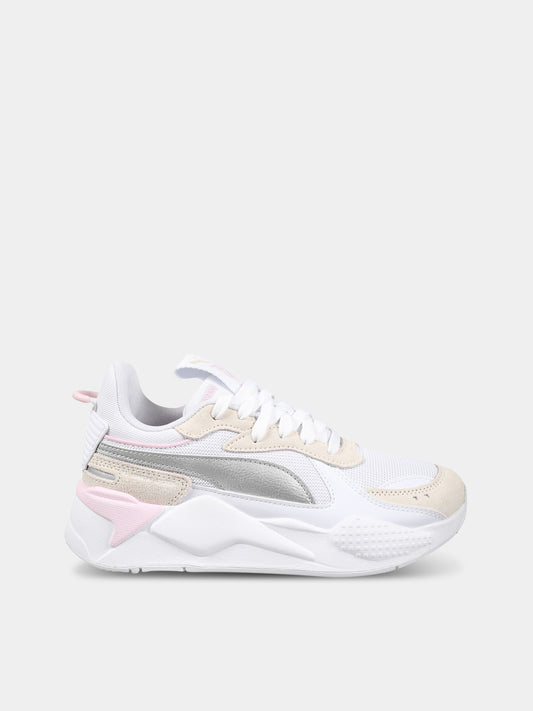 Sneakers bianche per bambina con logo,Puma,PU391984 391984 01