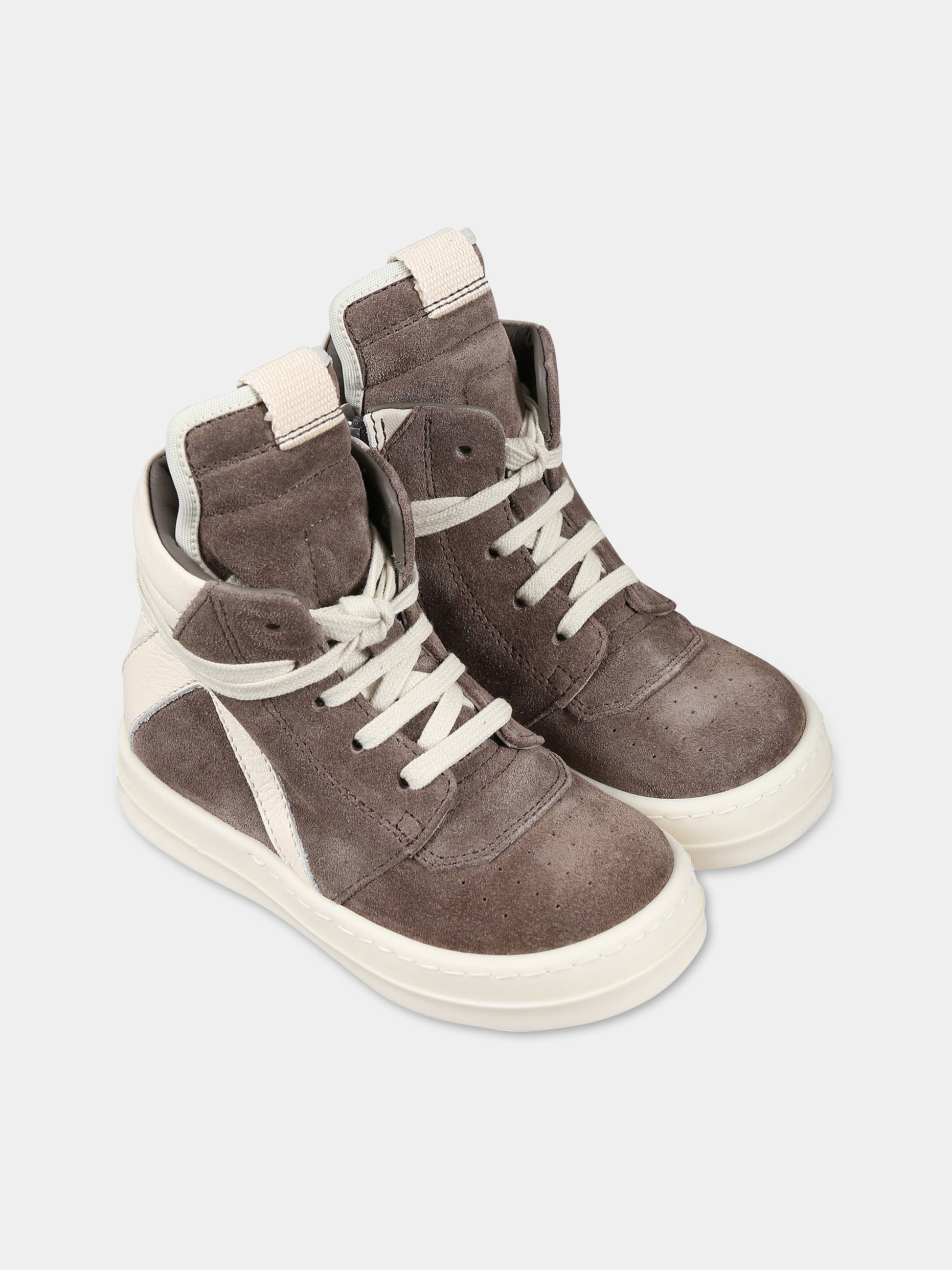 Sneakers grigio per neonati,Rick Owens,BG01C7896 LVSLPO 3411