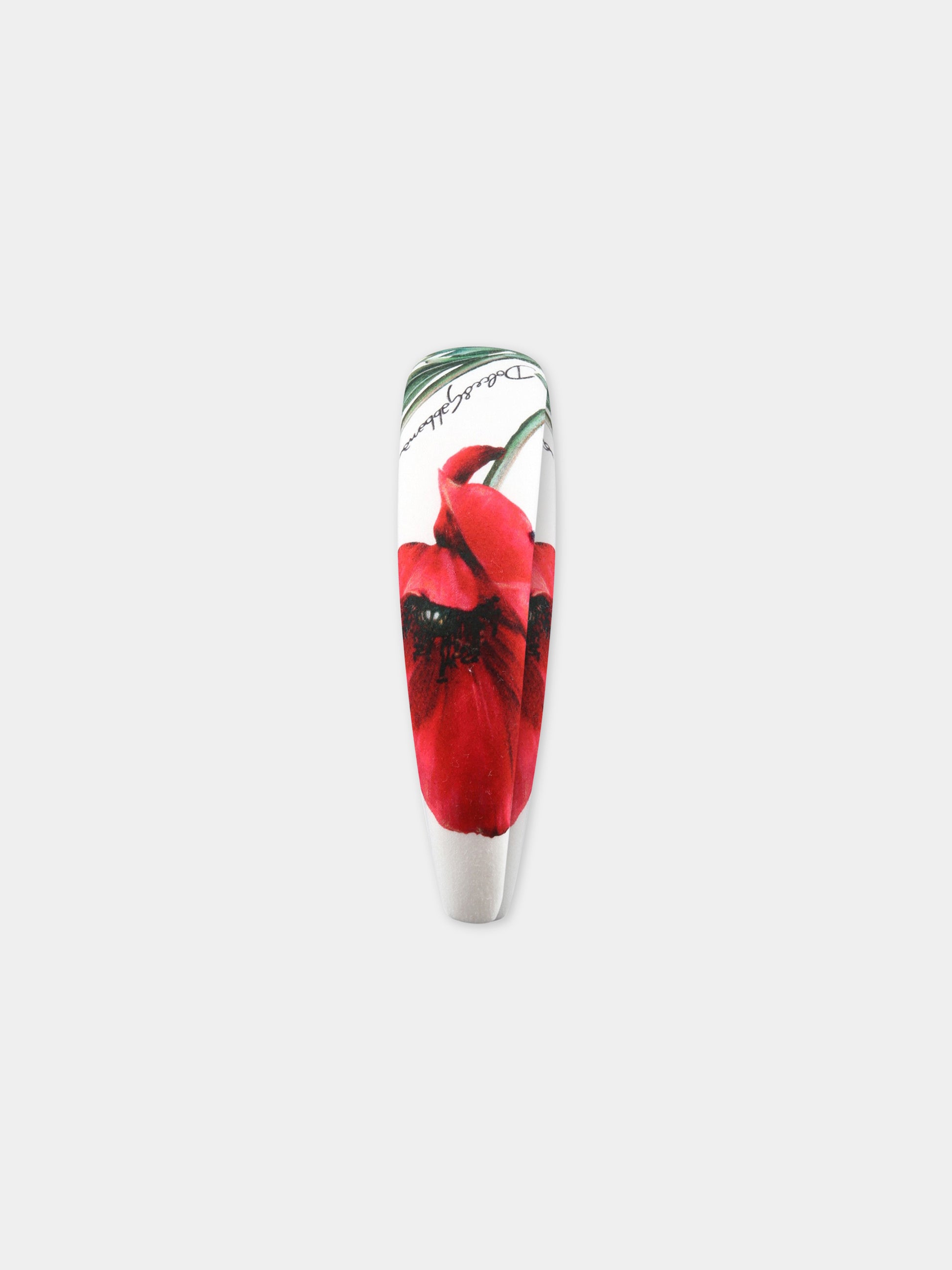Cerchietto bianco per bambina con papaveri,Dolce & Gabbana Kids,LB3L54 HS5O1 HA3VN