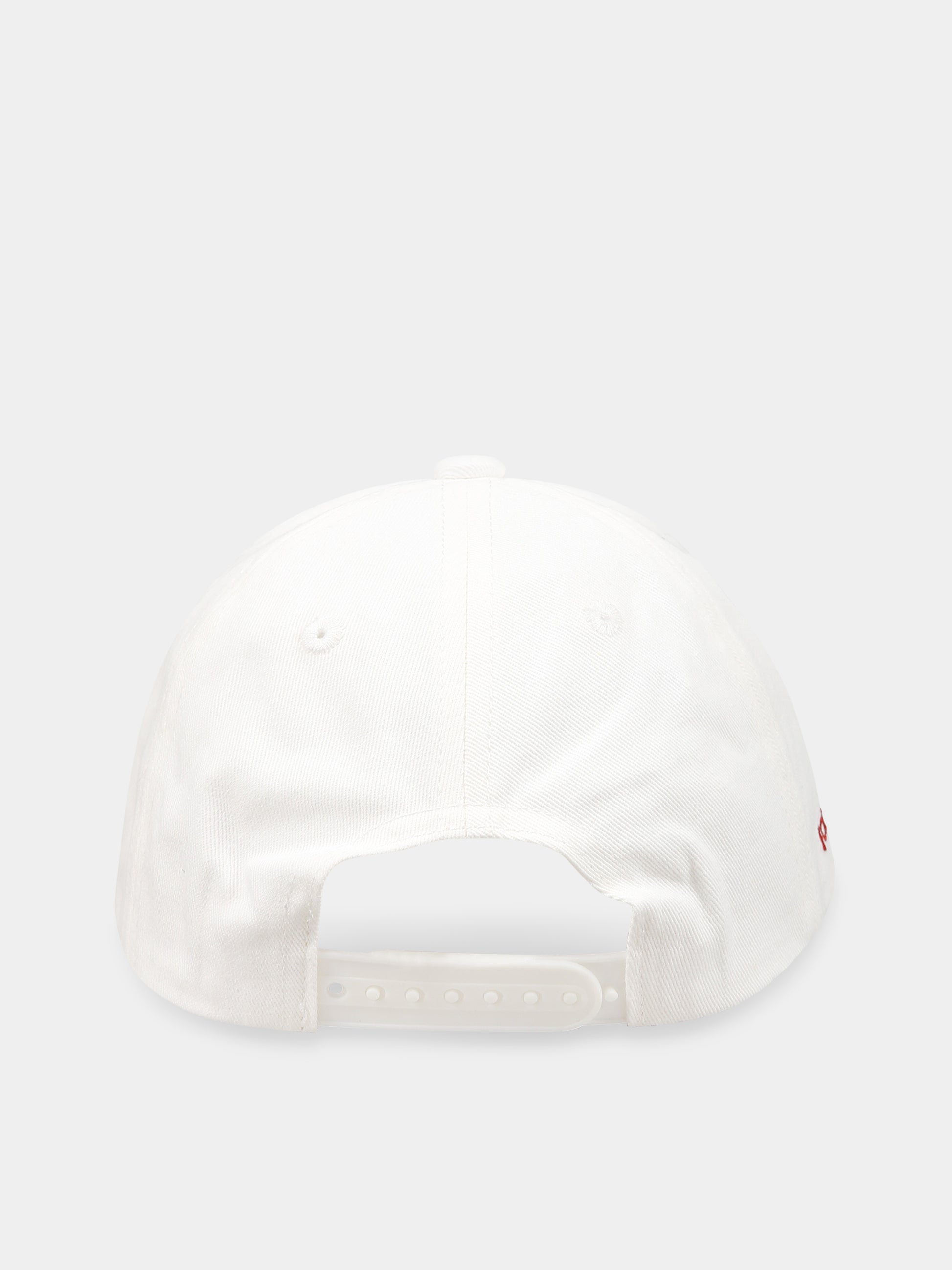 Cappello bianco per bambini con scritta  Star camp  e logo rosso,Raquette,TCAP 001 81