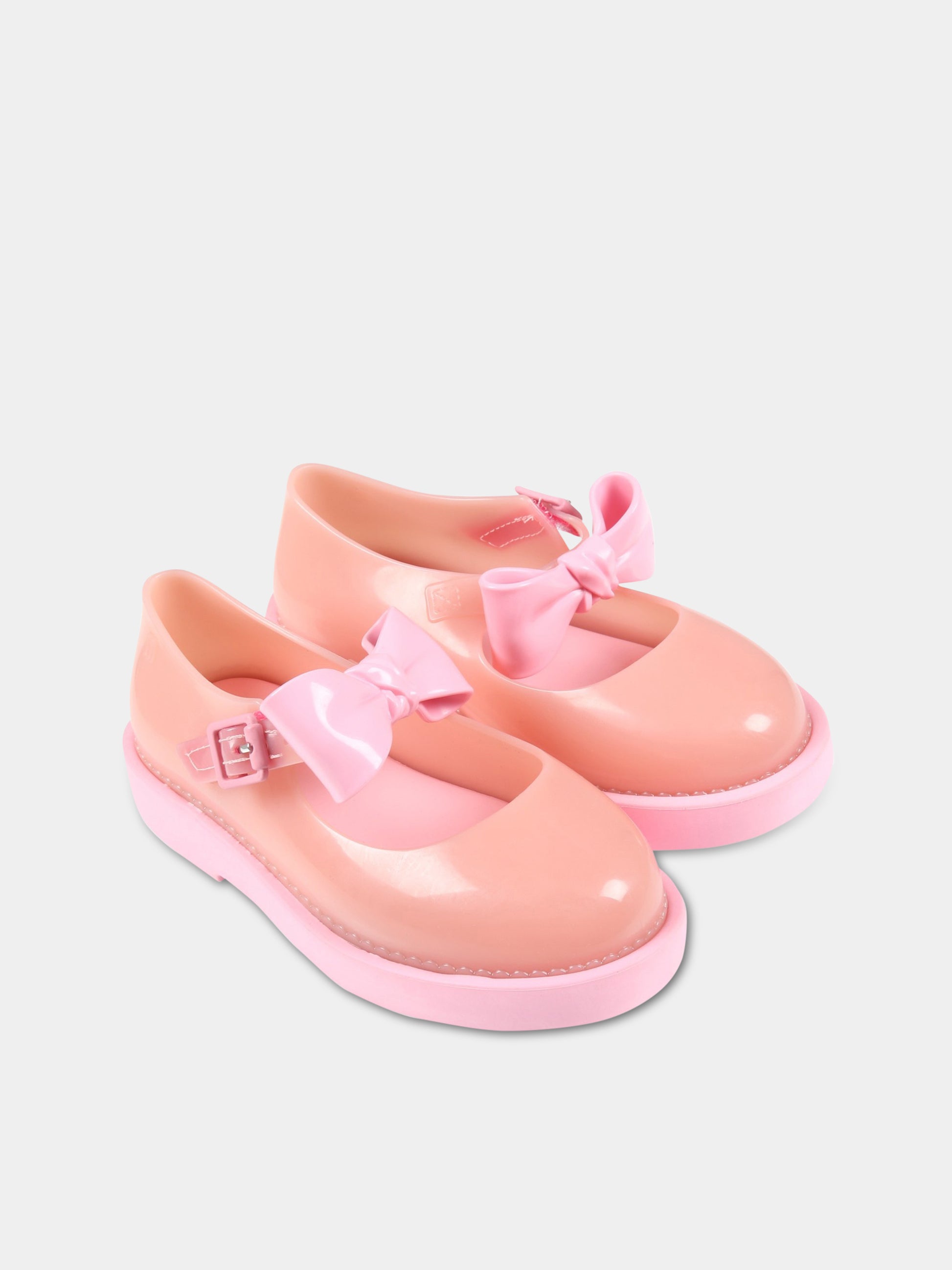 Ballerine rosa per bambina con fiocco,Mini Melissa,33412 51311