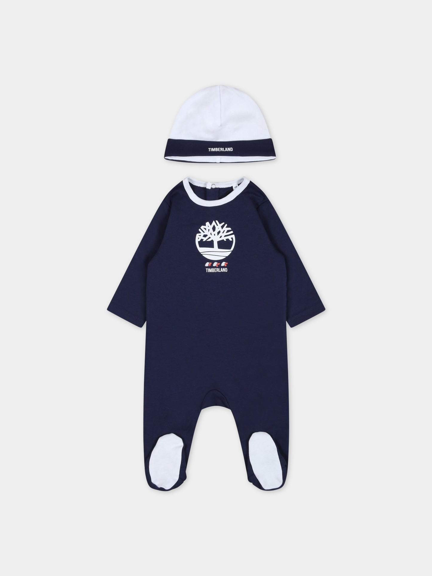 Set multicolor per neonato con logo bianco,Timberland,T98321 85T