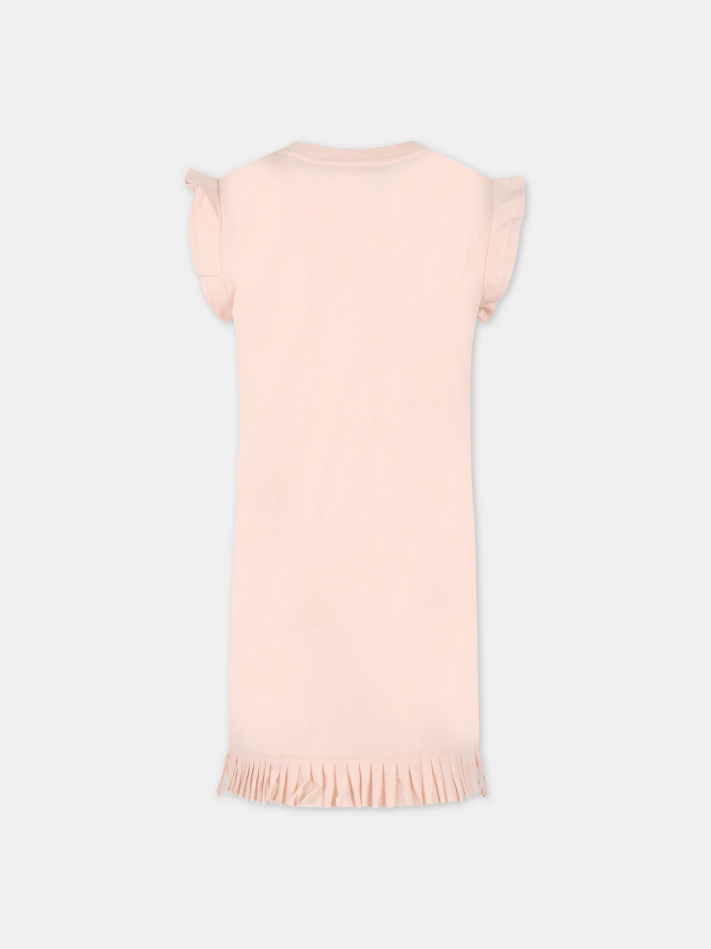 Vestito rosa per bambina con logo,Chloé Kids,C12907 45K