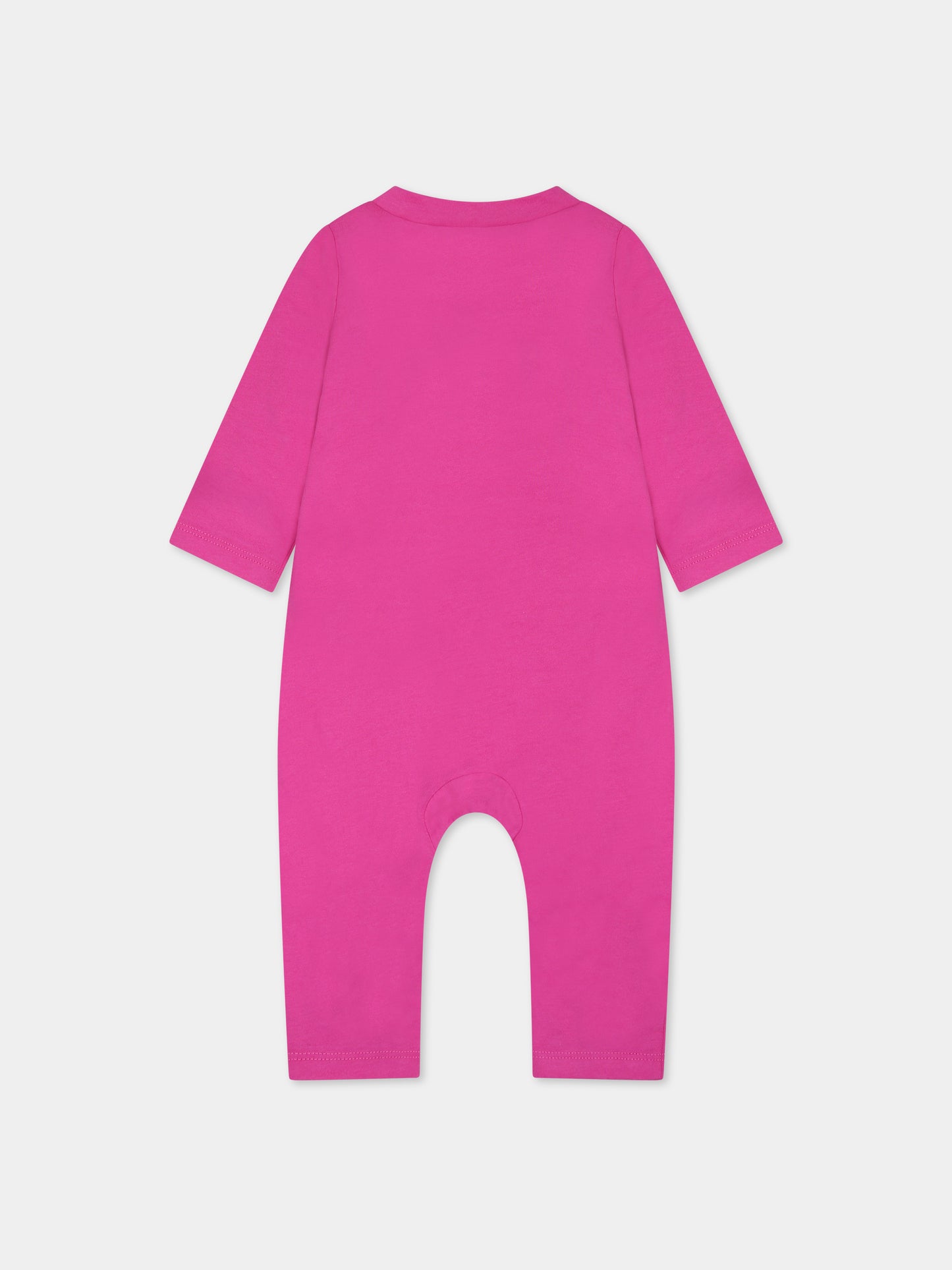 Tutina fucsia per neonata con logo,Nike,56K284 A9X