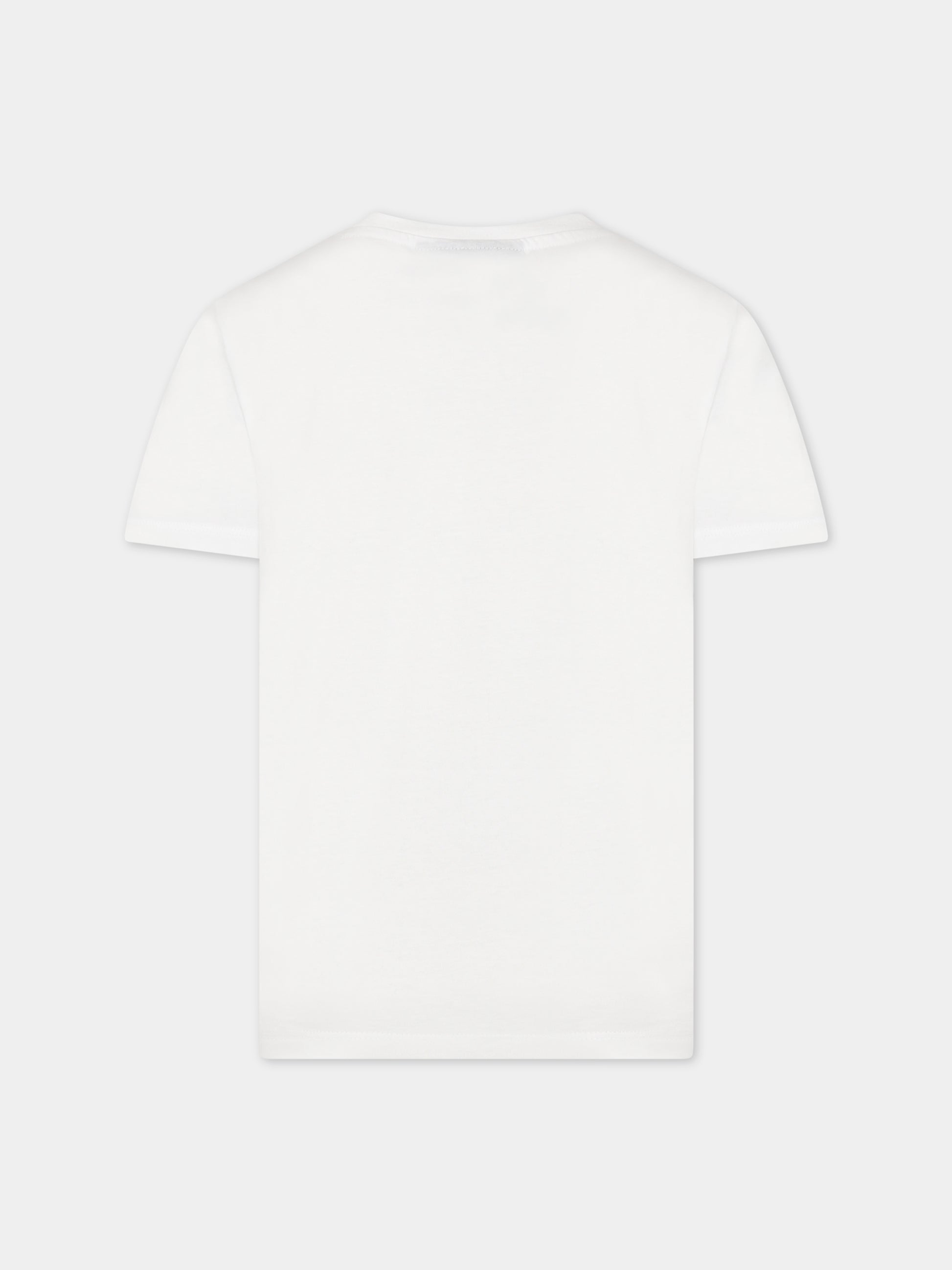 T-shirt bianca per bambino con scritta  Vision of Super  e stampa,Vision Of Super,TSV3106J BIANCO