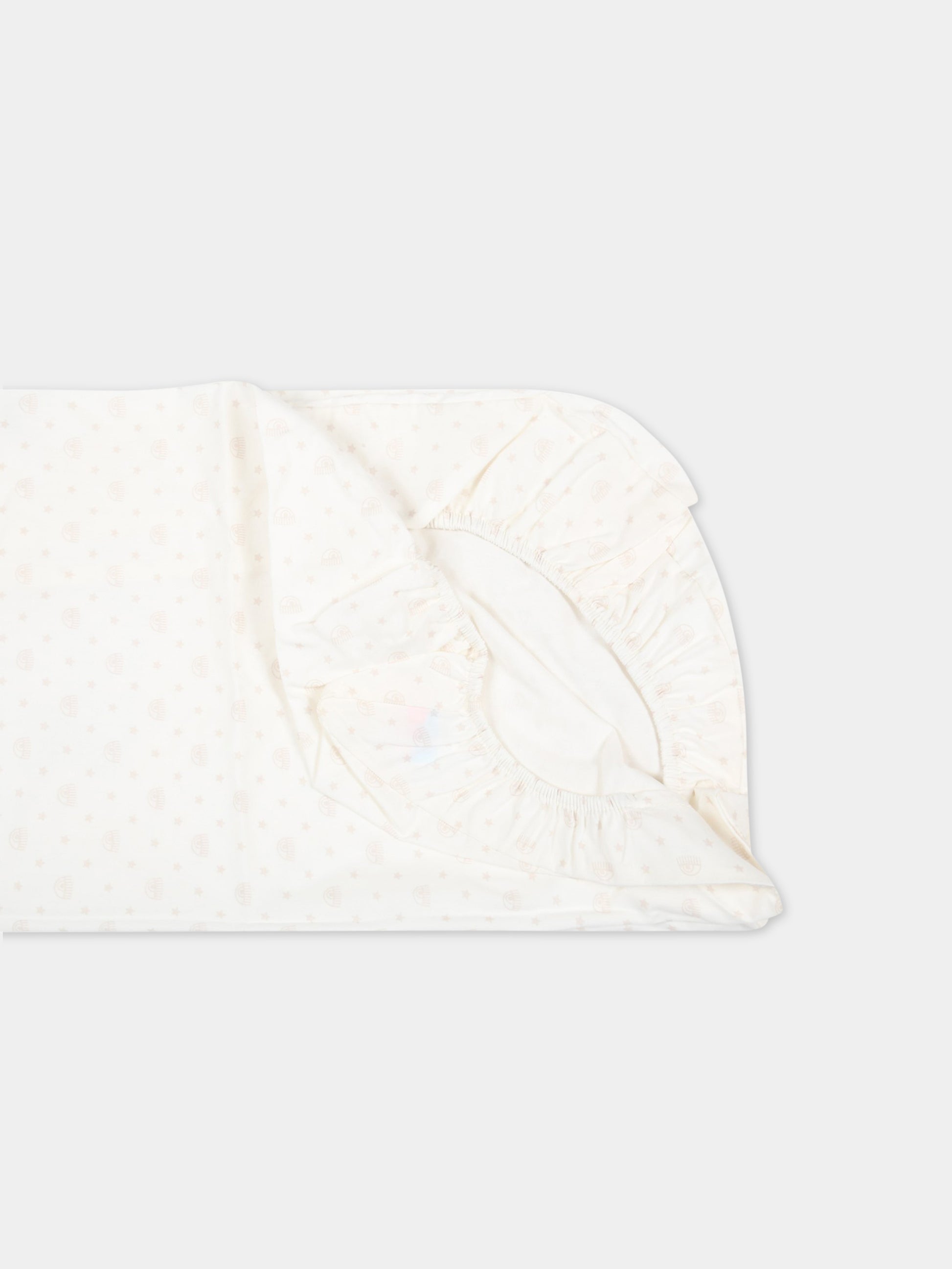 Coprifasciatoio avorio per neonati con occhiolino,Chiara Ferragni Homewear,CF051B