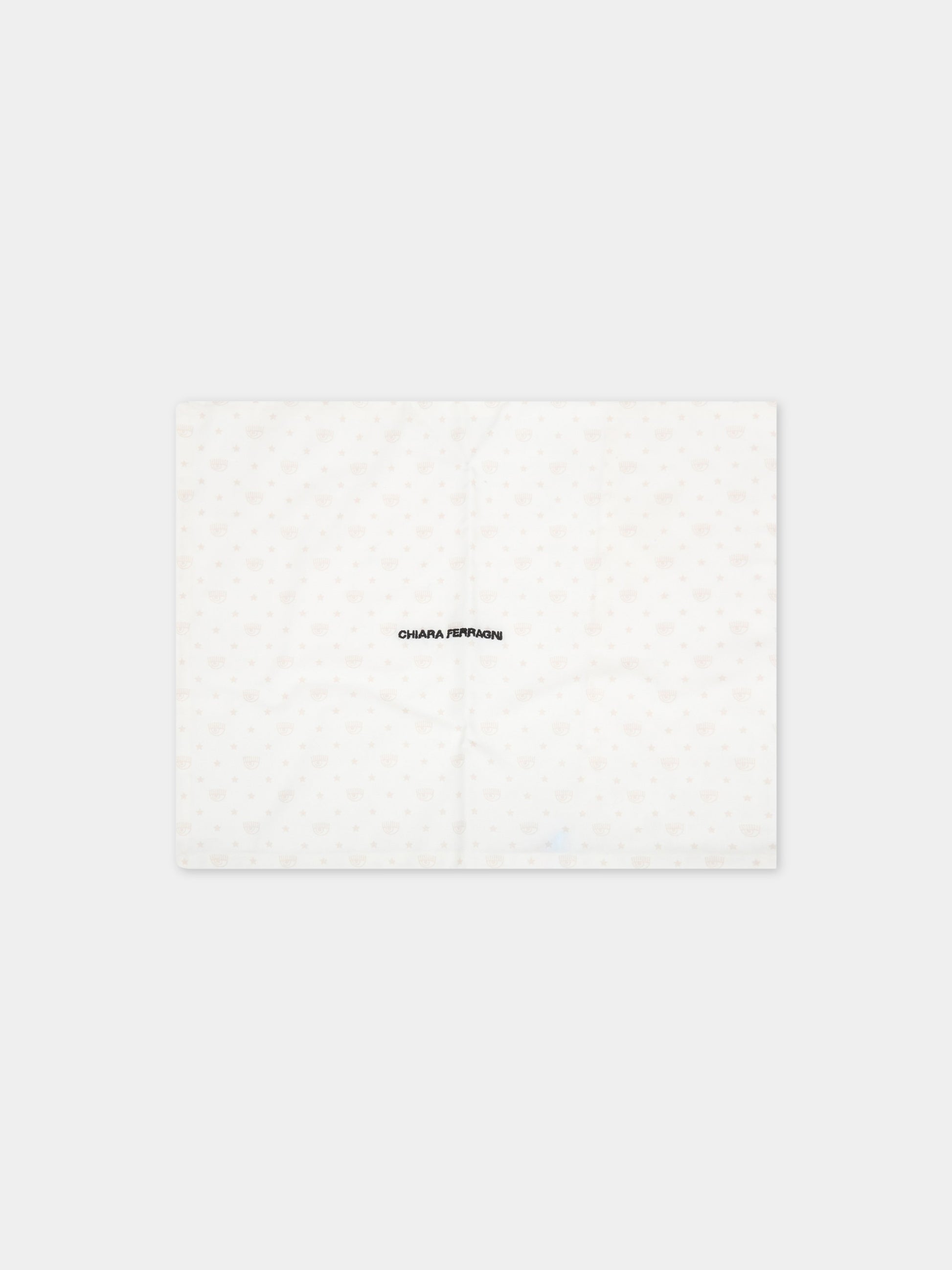 Set paracolpi avorio per neonata con occhiolini,Chiara Ferragni Homewear,CF117B