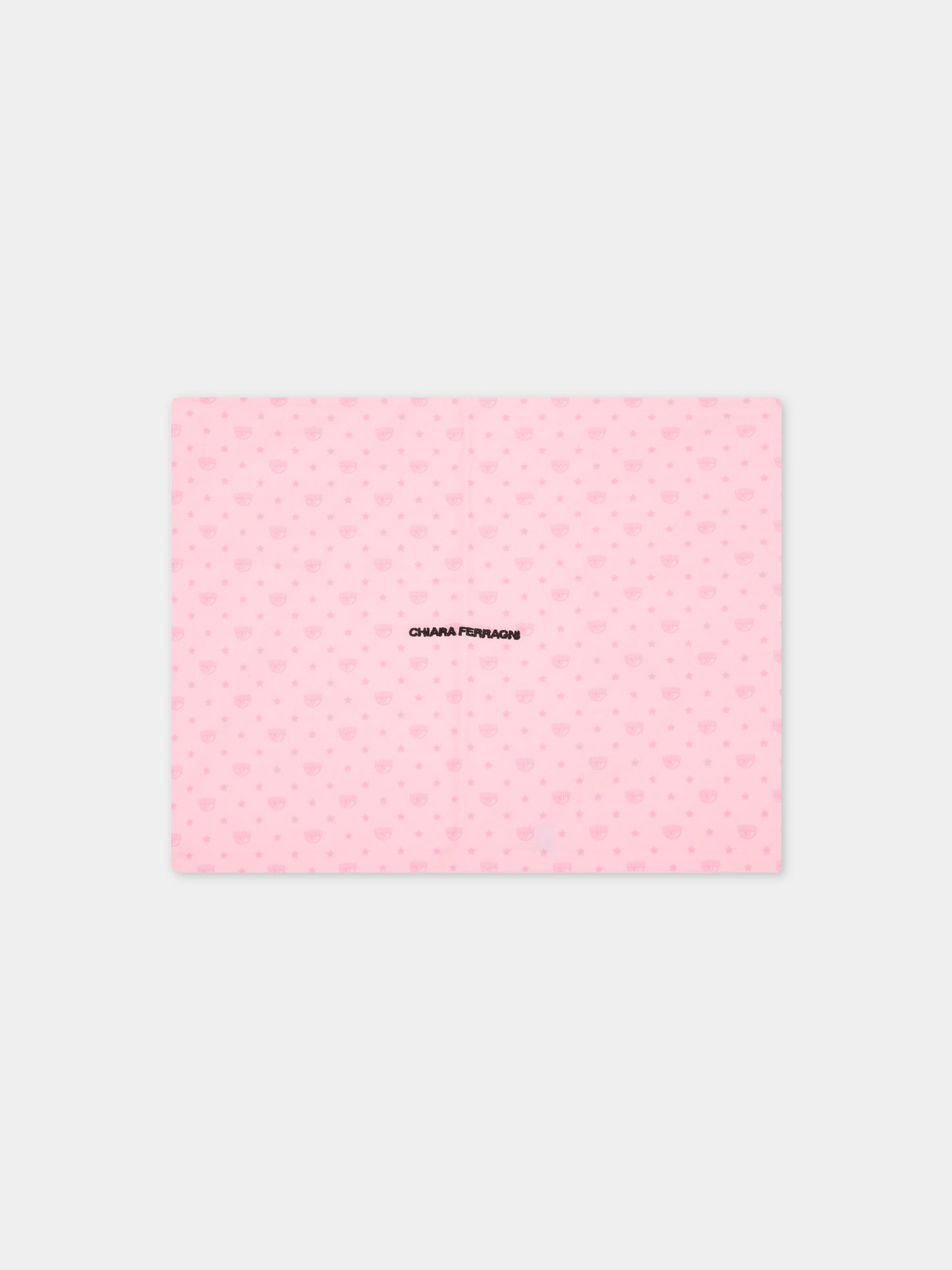 Set paracolpi rosa per neonata con occhiolini,Chiara Ferragni Homewear,CF117R