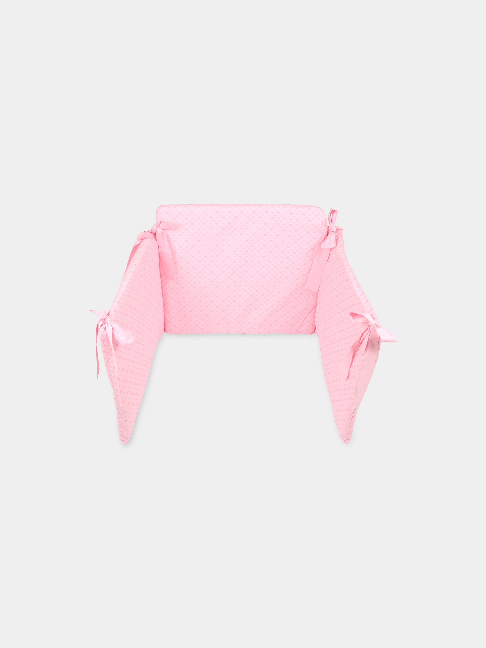 Set paracolpi rosa per neonata con occhiolino,Chiara Ferragni Homewear,CF017R