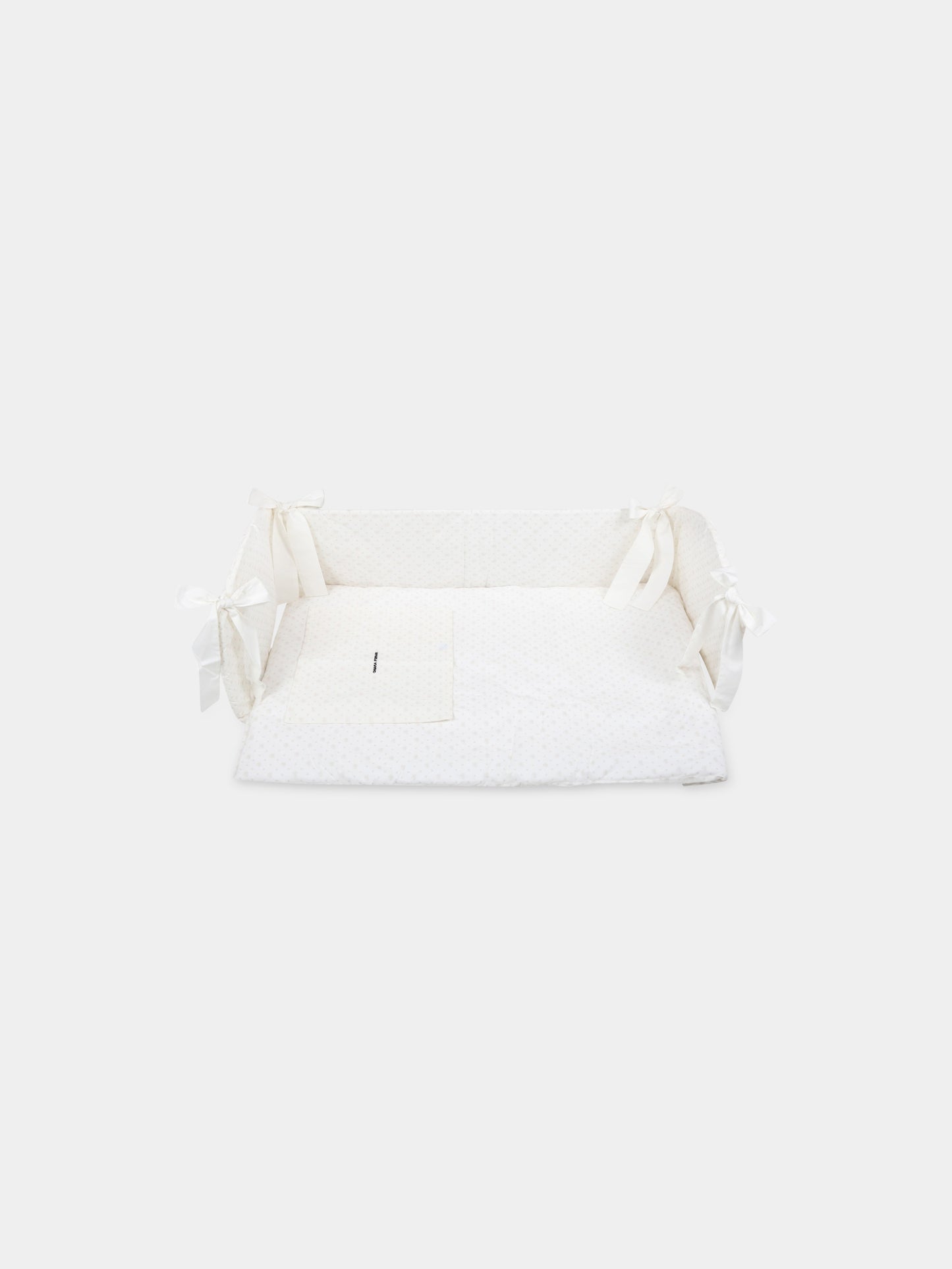 Set paracolpi avorio per neonati con occhiolino,Chiara Ferragni Homewear,CF017TB