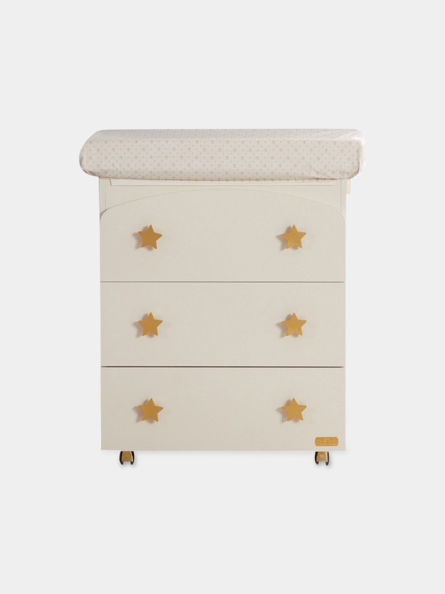 Bagnetto avorio per neonati con stelle,Chiara Ferragni Homewear,CF002B