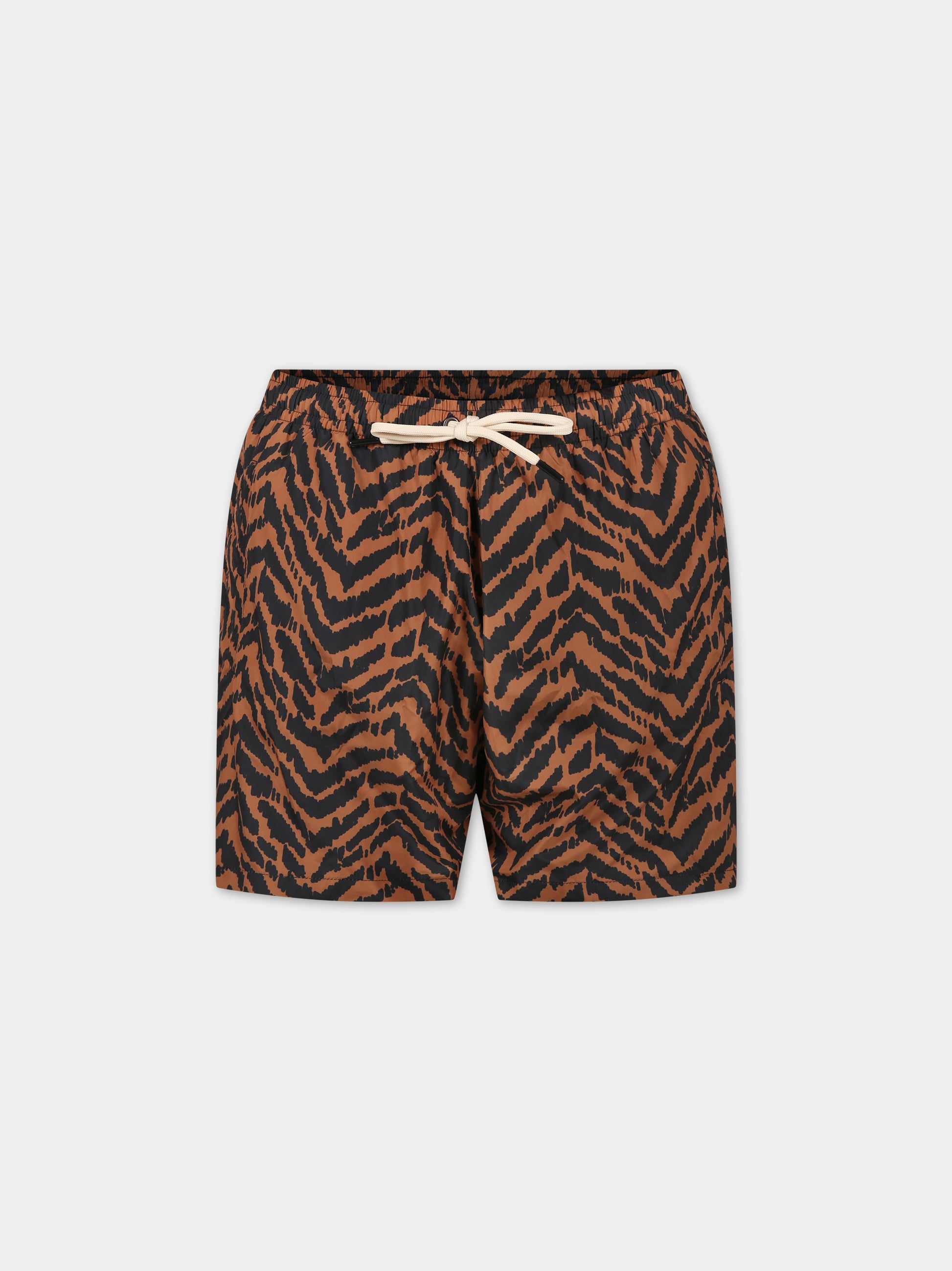 Boxer mare multicolor da uomo con logo,Matineè,BUM4005 ALEXANDRE TIGRE