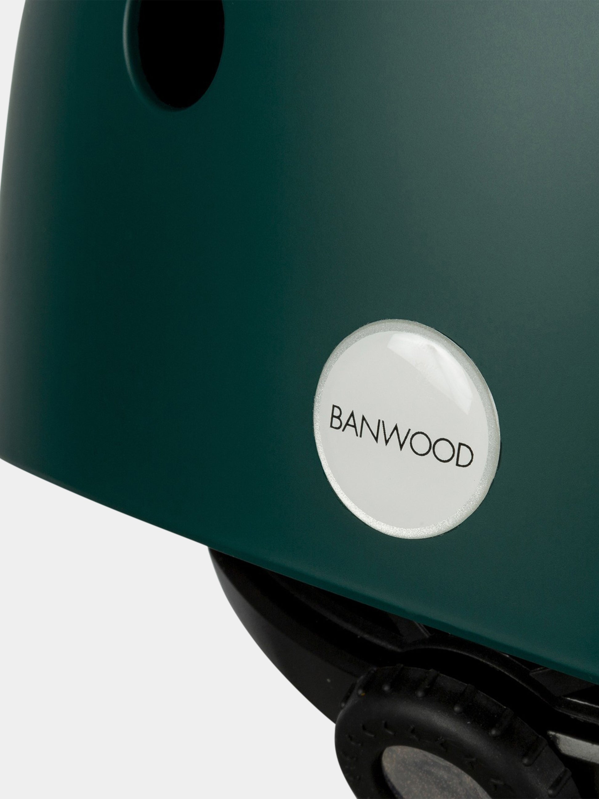 Casco verde per bambini,Banwood,BW HELMET DARKGREEN