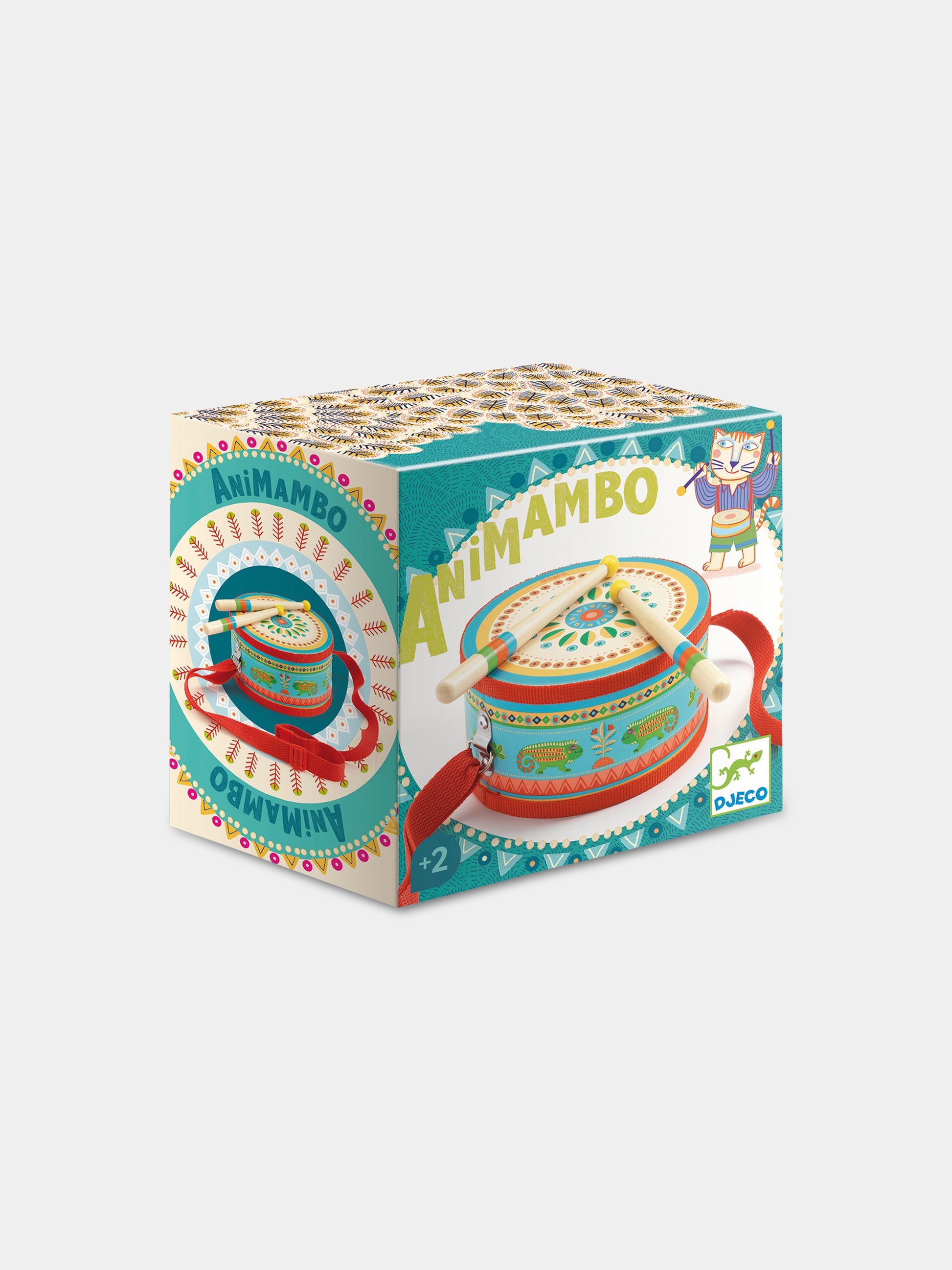 Tamburo multicolor per bambini,Djeco,DJ06004