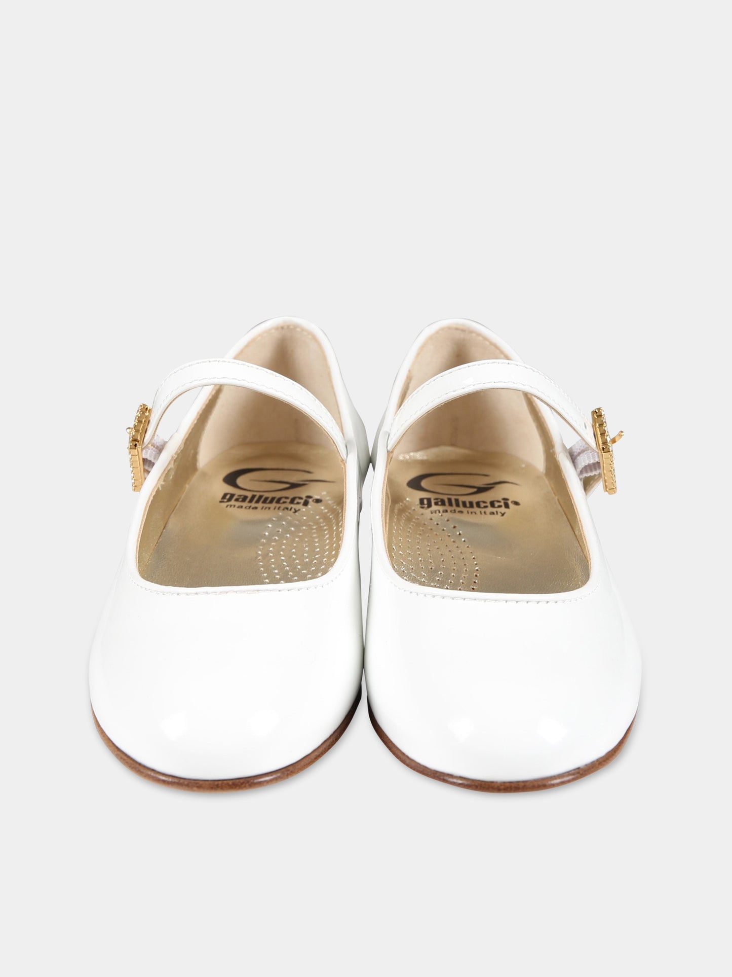 Ballerine bianche per bambina,Gallucci Kids,J20057AM783B05