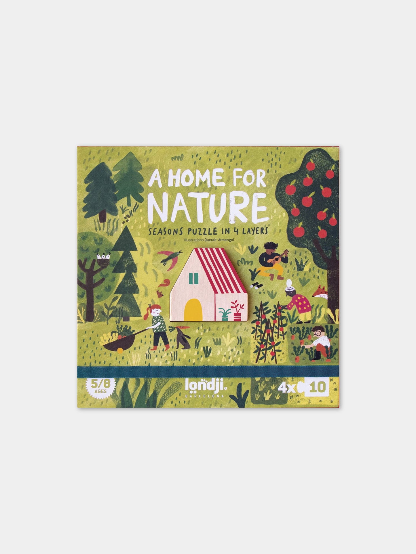 Set multicolor di puzzle per bambini con stagioni,Londji,PZ587U