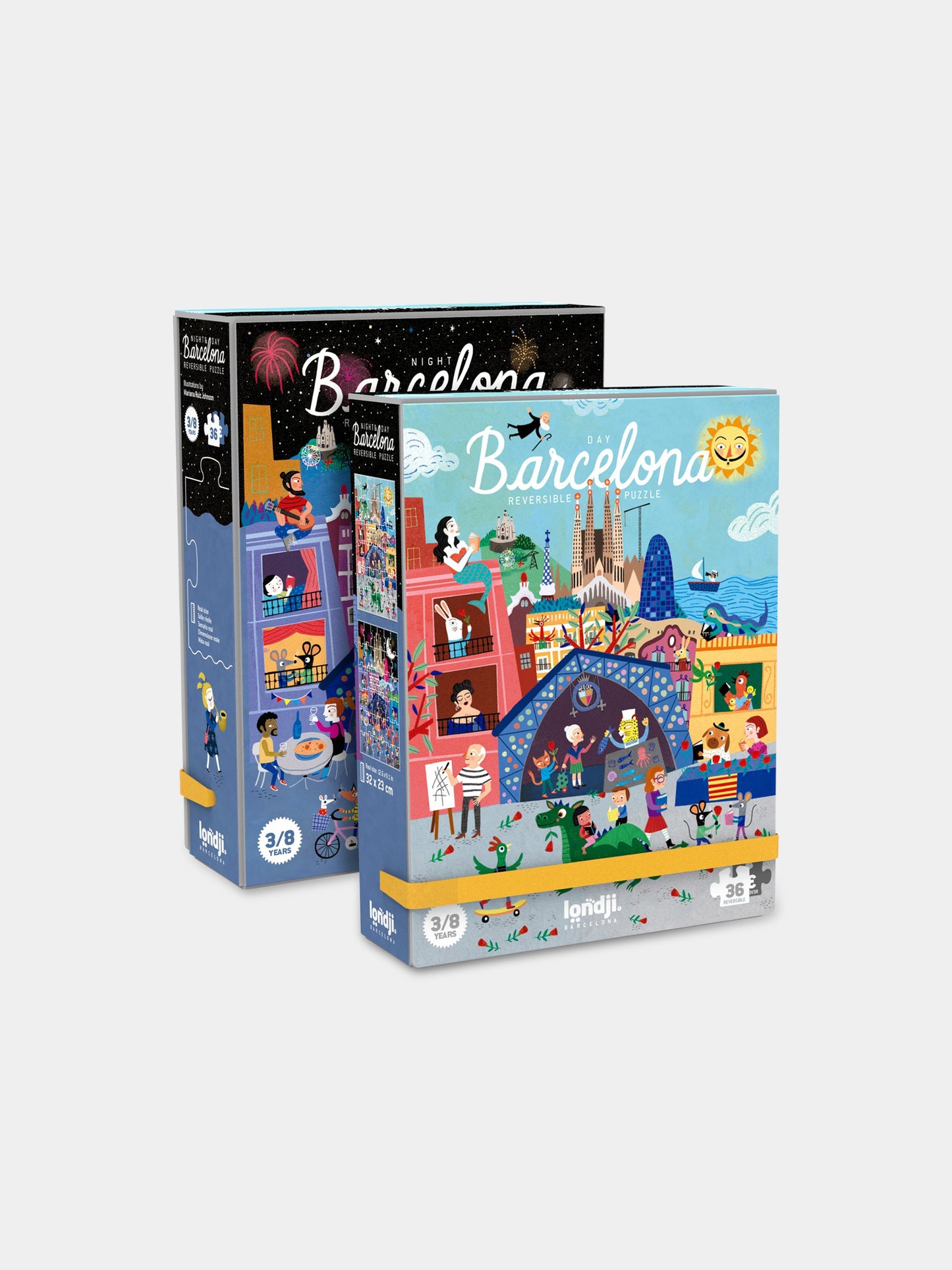 Puzzle multicolor per bambini con Barcellona,Londji,PZ145U