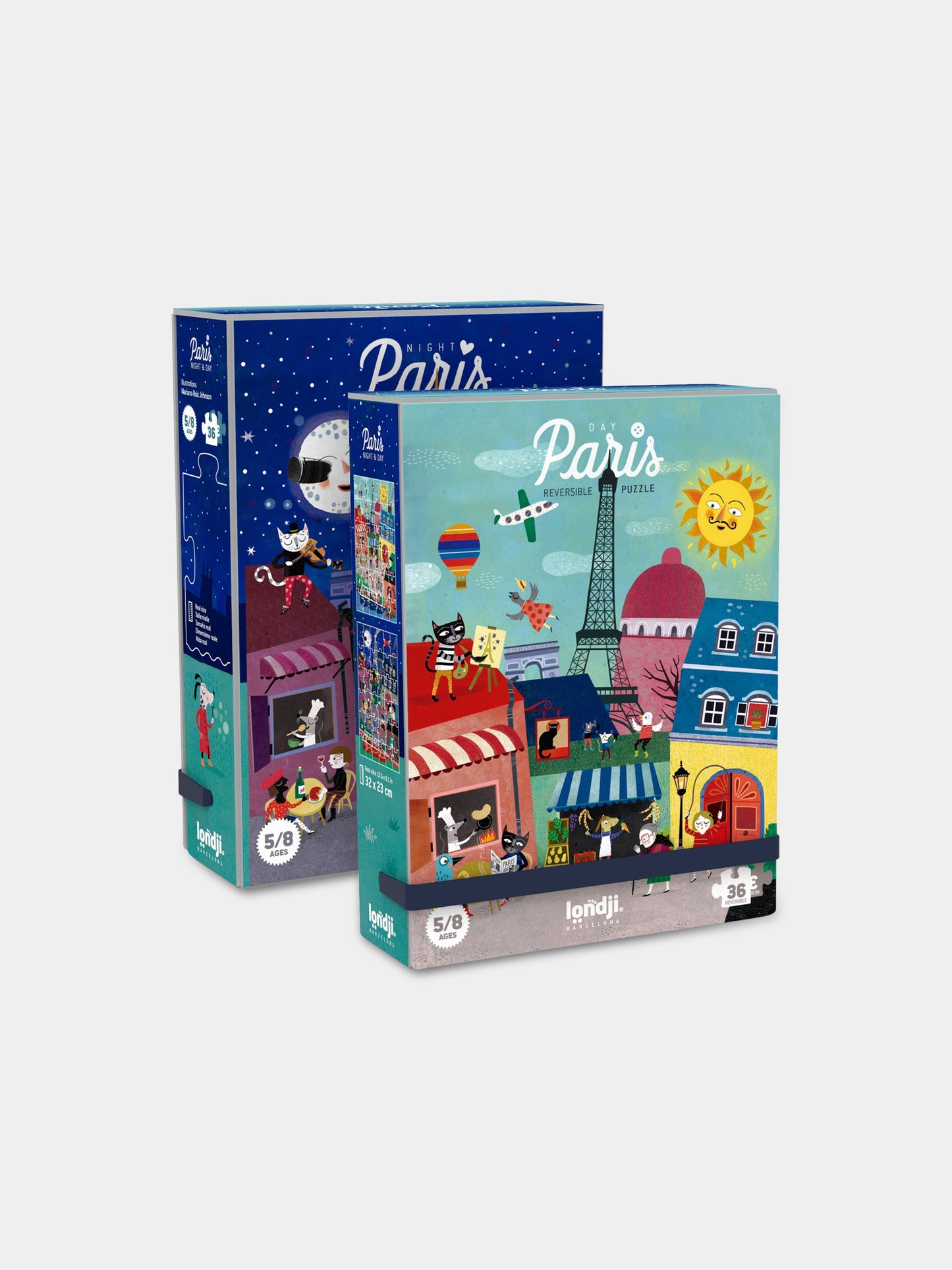 Puzzle multicolor per bambini con Parigi,Londji,PZ121U