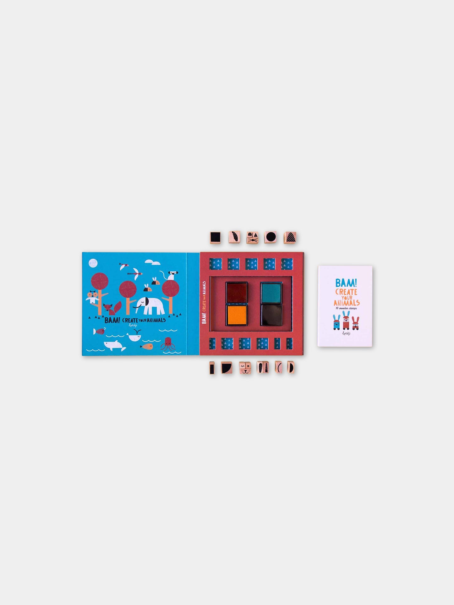 Gioco società per bambini con timbri a forma di animali,Londji,AC002U