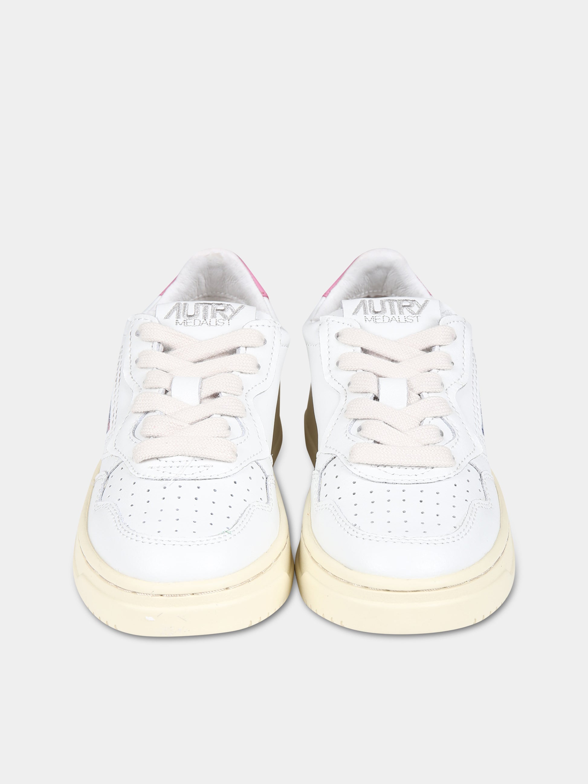 Sneakers bianche per bambina con logo,Autry,KULK LL19
