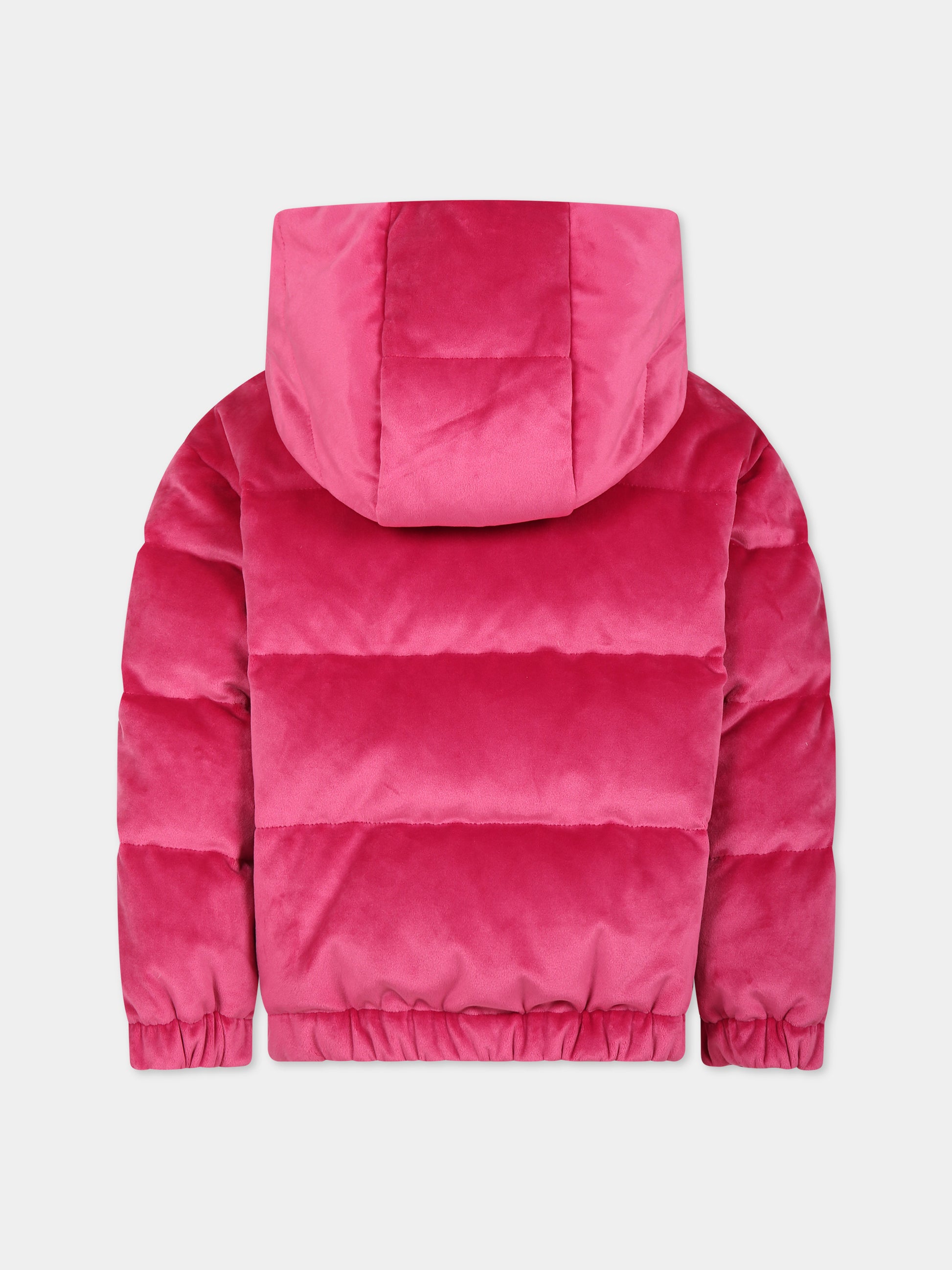 Piumino Daos fucsia per bambina con logo,Moncler Kids,954 1A00023 59731 543