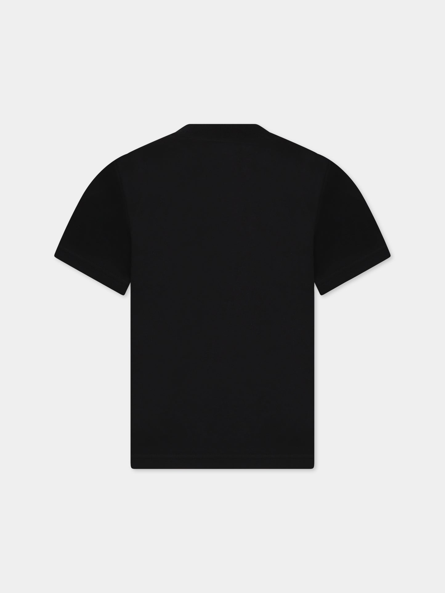 T-shirt nera per bambino con logo e stampa,Dsquared2,DQ1740 D00MM D2T949U DQ90S