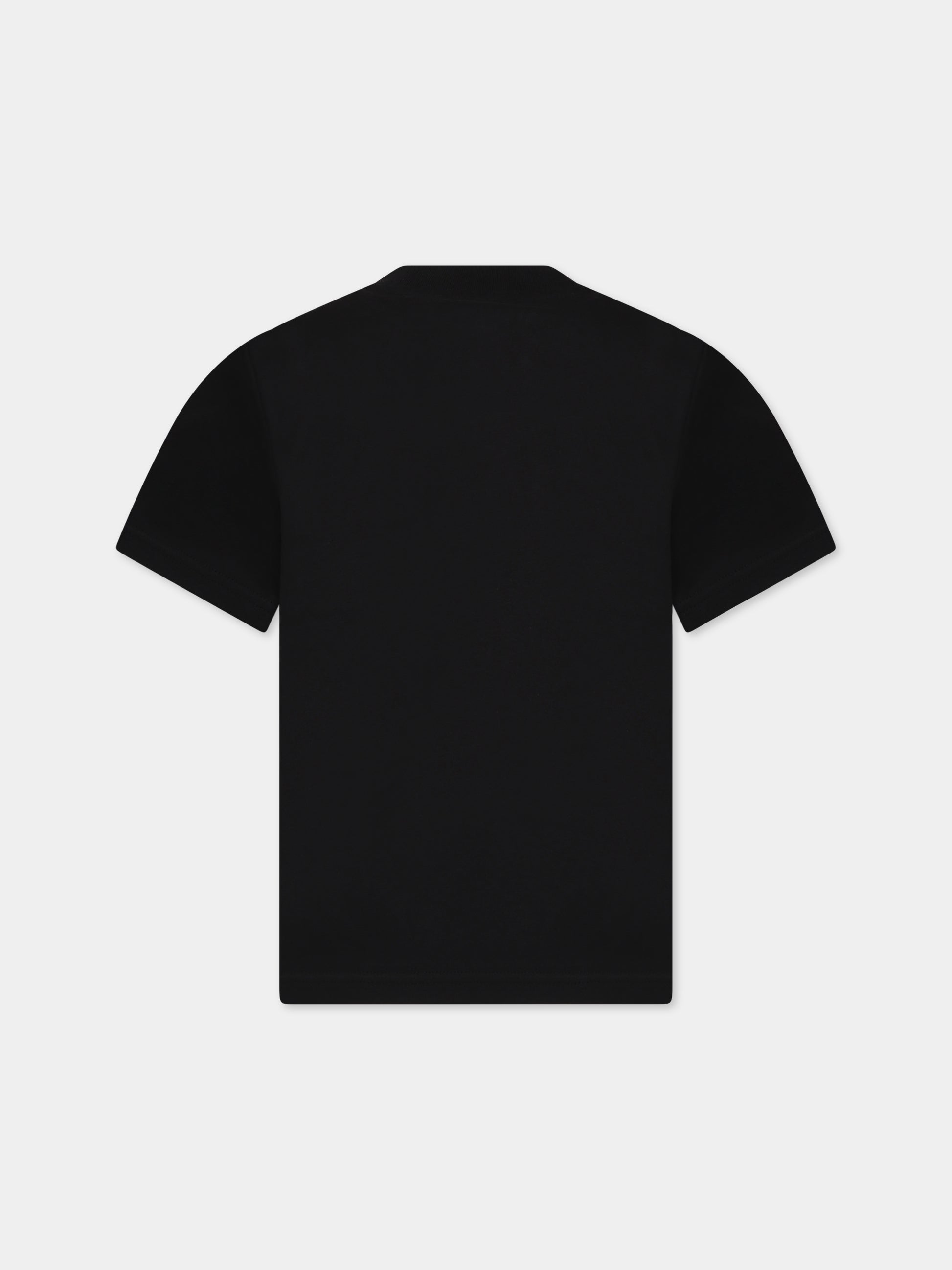 T-shirt nera per bambino con logo e stampa,Dsquared2,DQ1740 D00MM D2T949U DQ90S