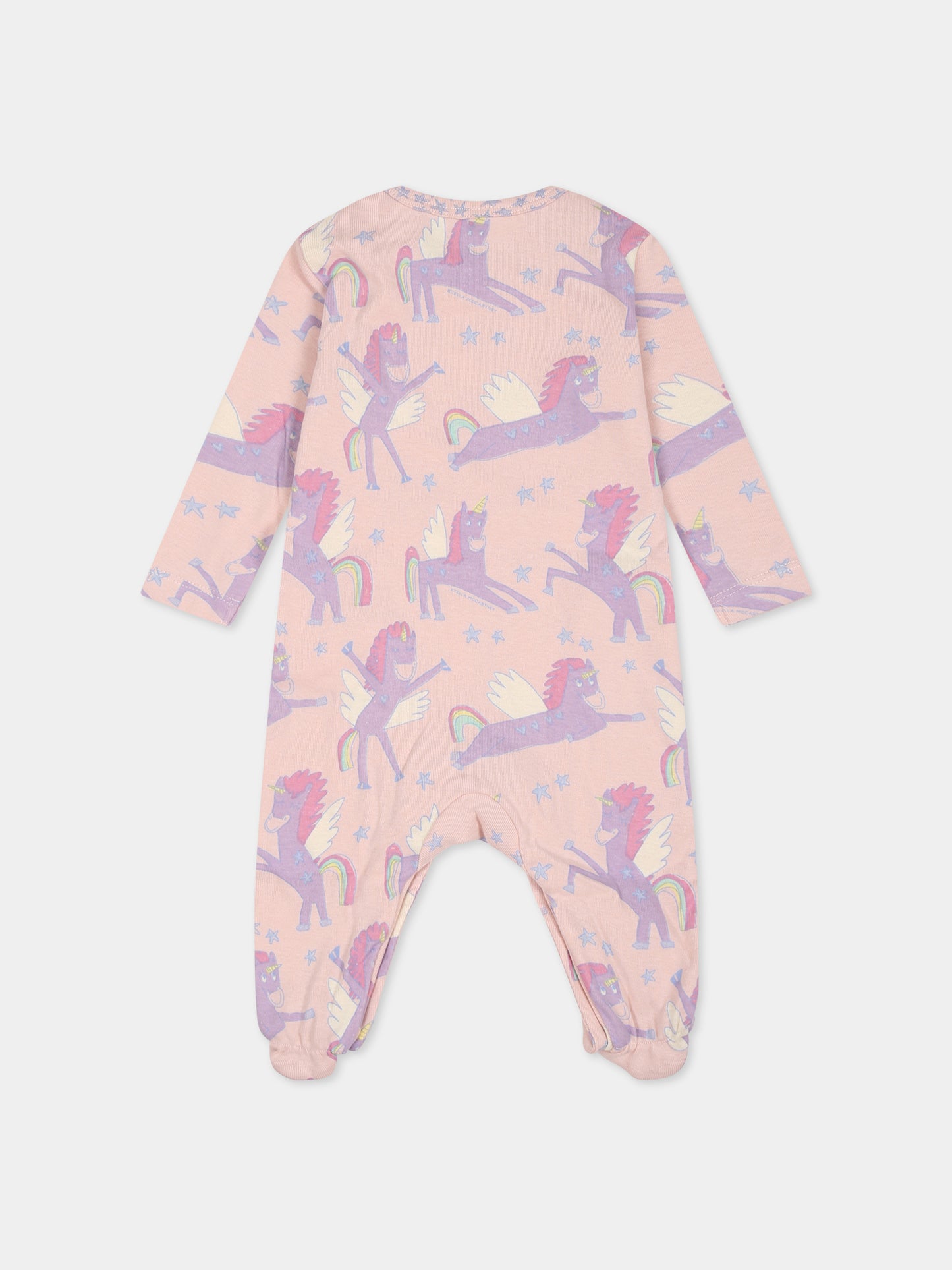 Set rosa per neonata con unicorno,Stella Mccartney Kids,TTB019 Z1467 505MC