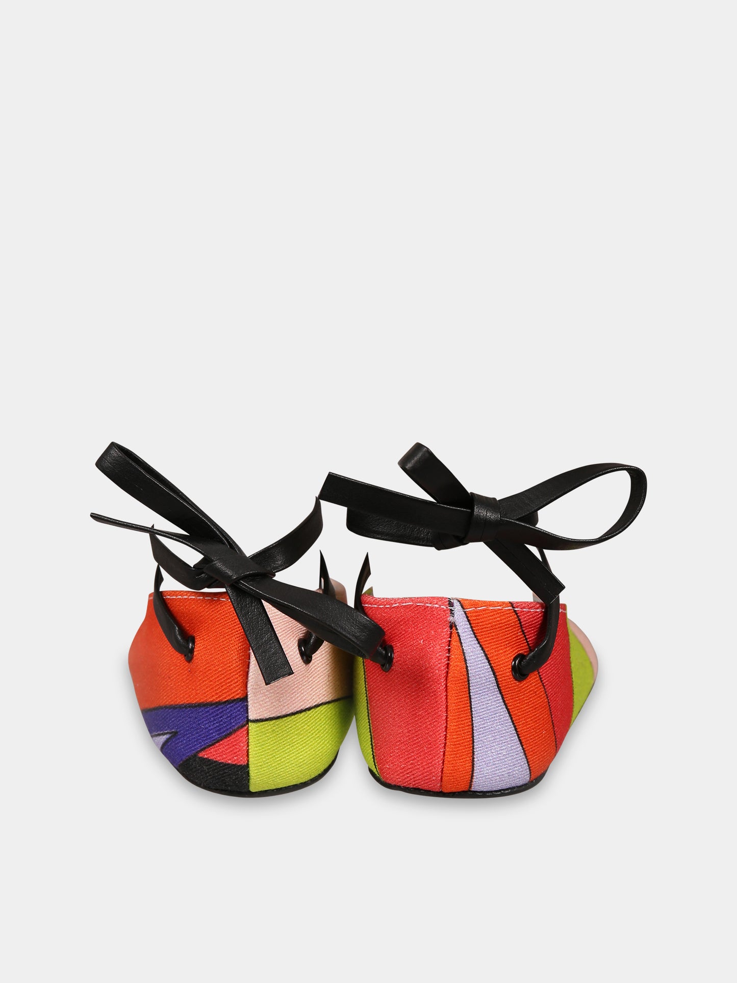 Ballerine multicolor per neonata con stampa,Emilio Pucci Junior,PT0036 G0114 999NE