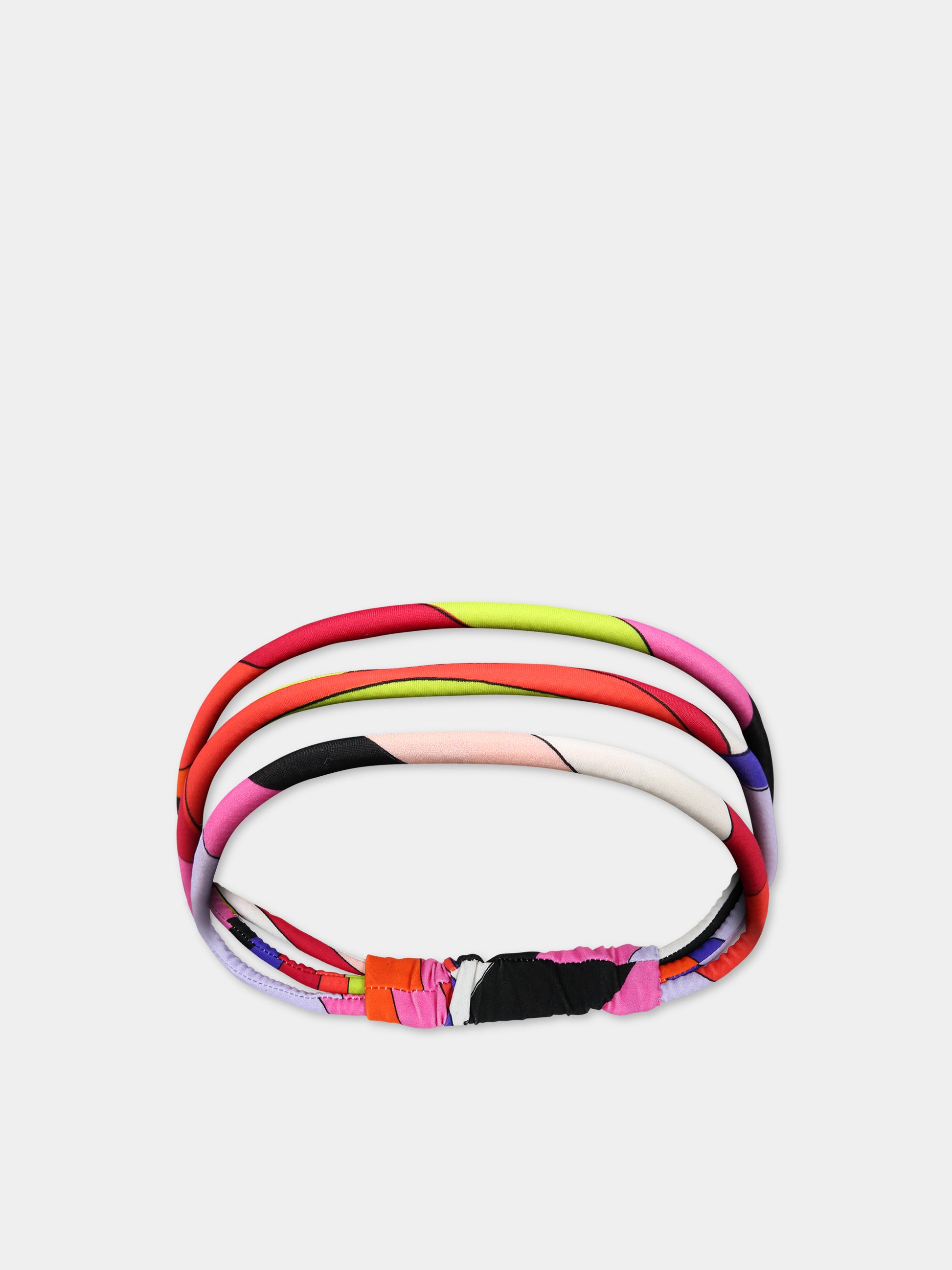 Fascia multicolor per bambina con logo,Emilio Pucci Junior,PT0A33 J0309 999NE