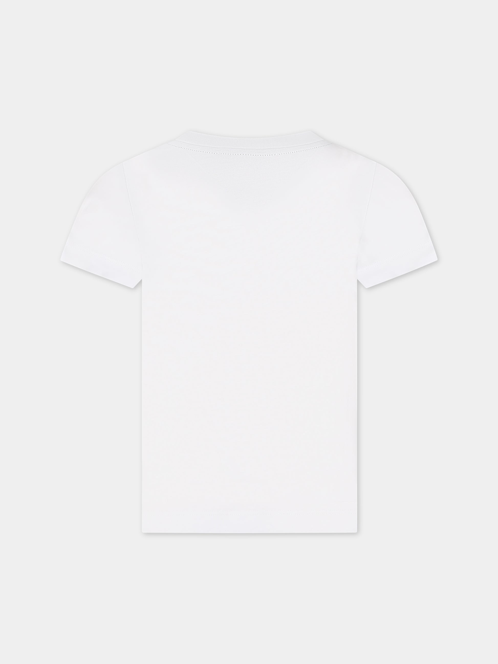 T-shirt bianca per bambina con logo,Missoni,MT8A41 J0177 100NE