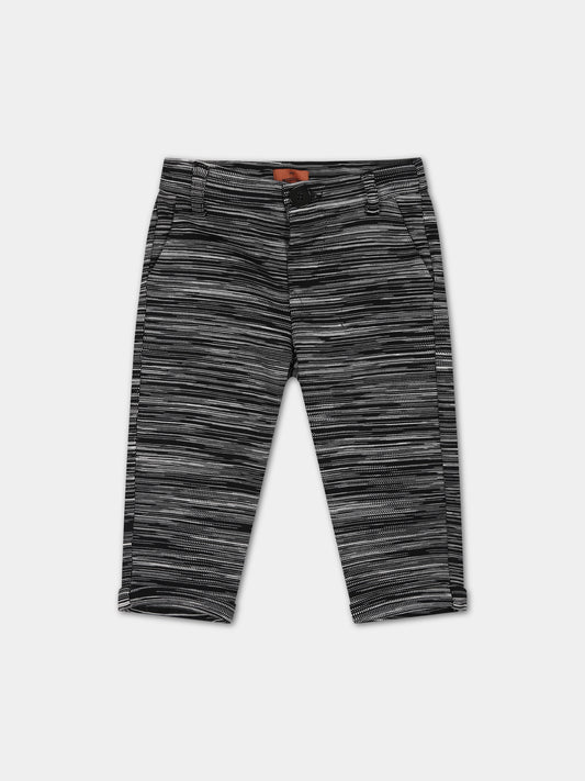 Pantaloni neri per neonato,Missoni,MT6560 J0252 930BC