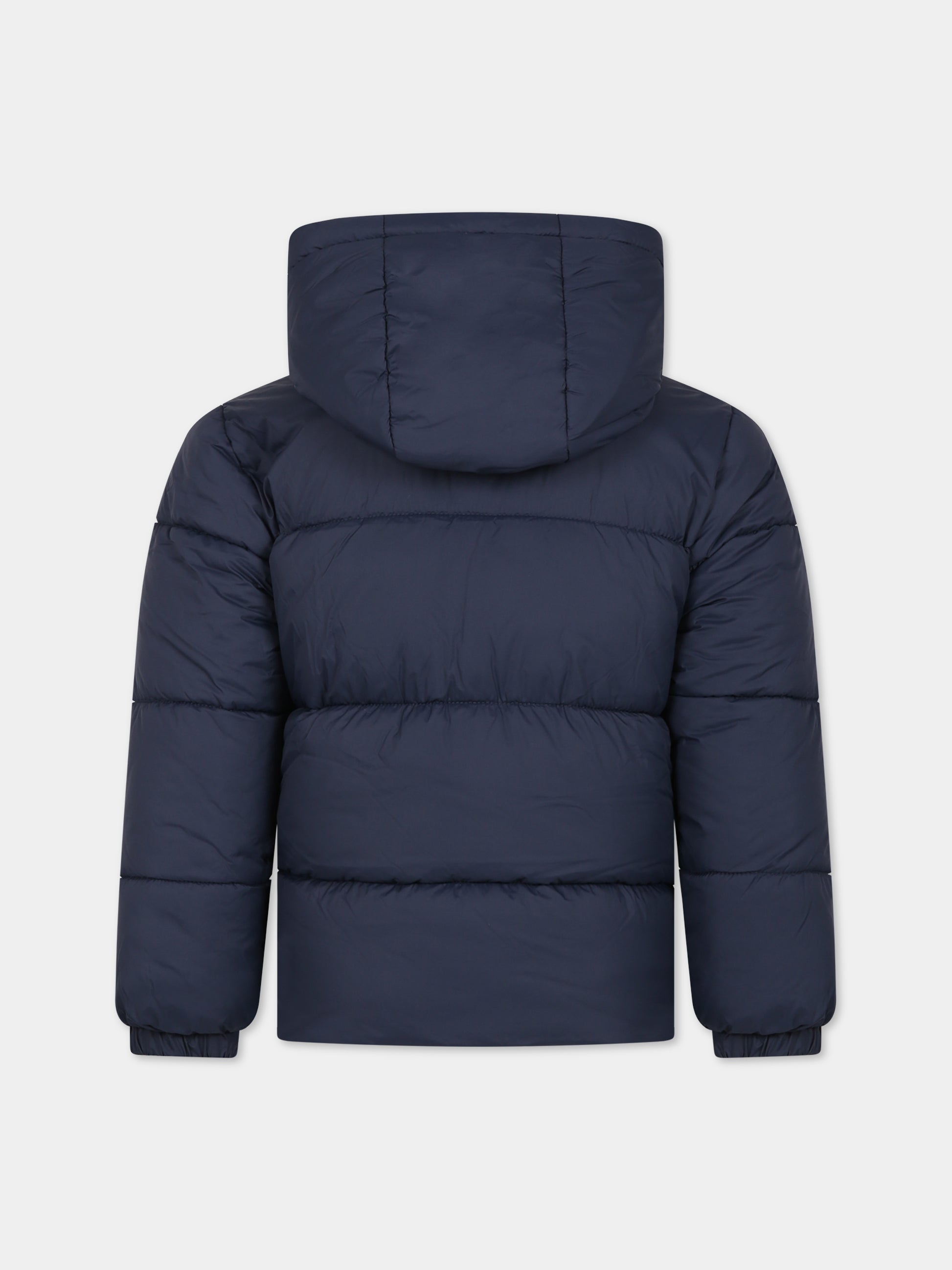 Piumino blu per bambino con logo,Timberland,T26593 857