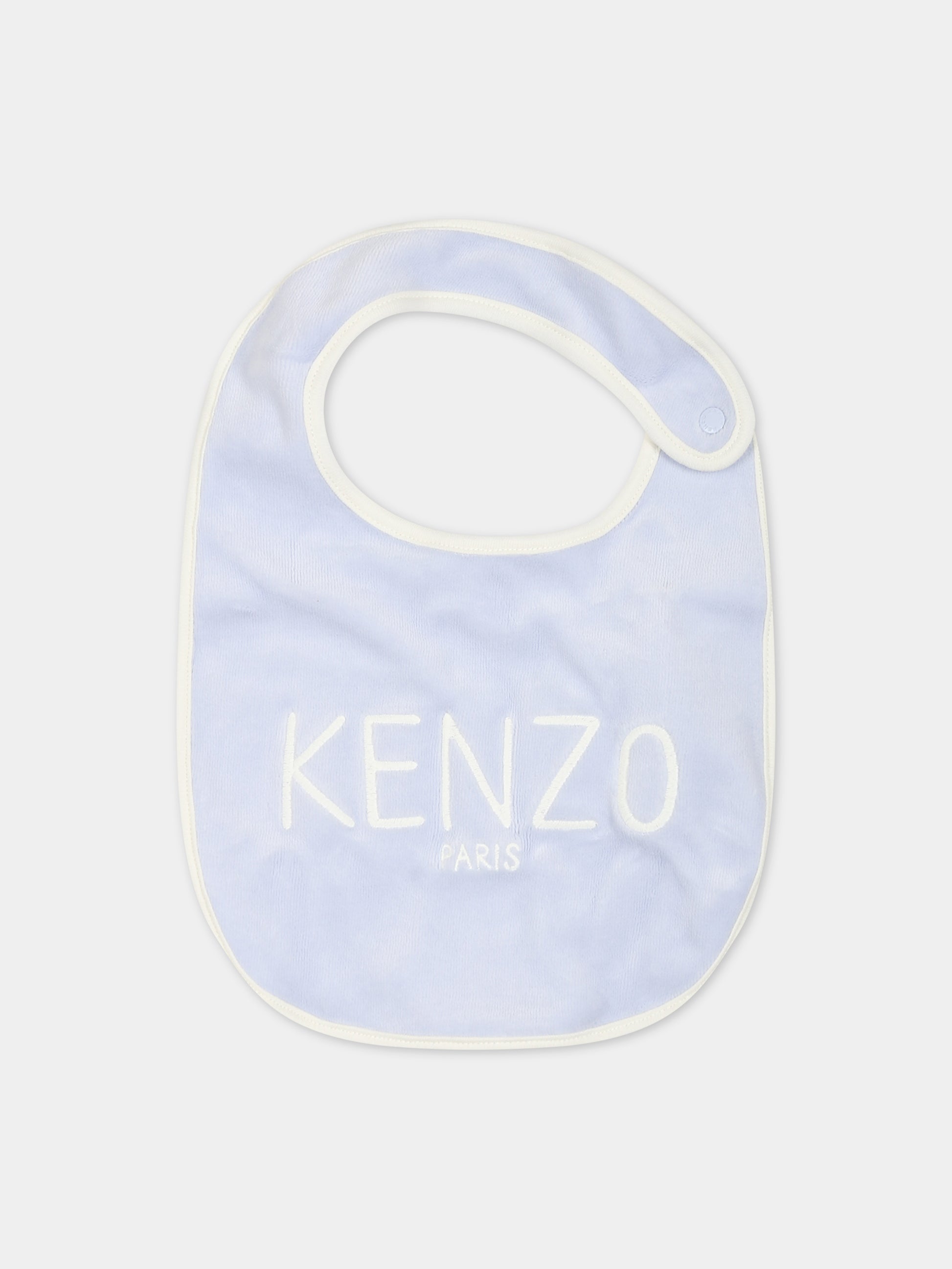 Set celeste per neonato con logo,Kenzo Kids,K98143 771
