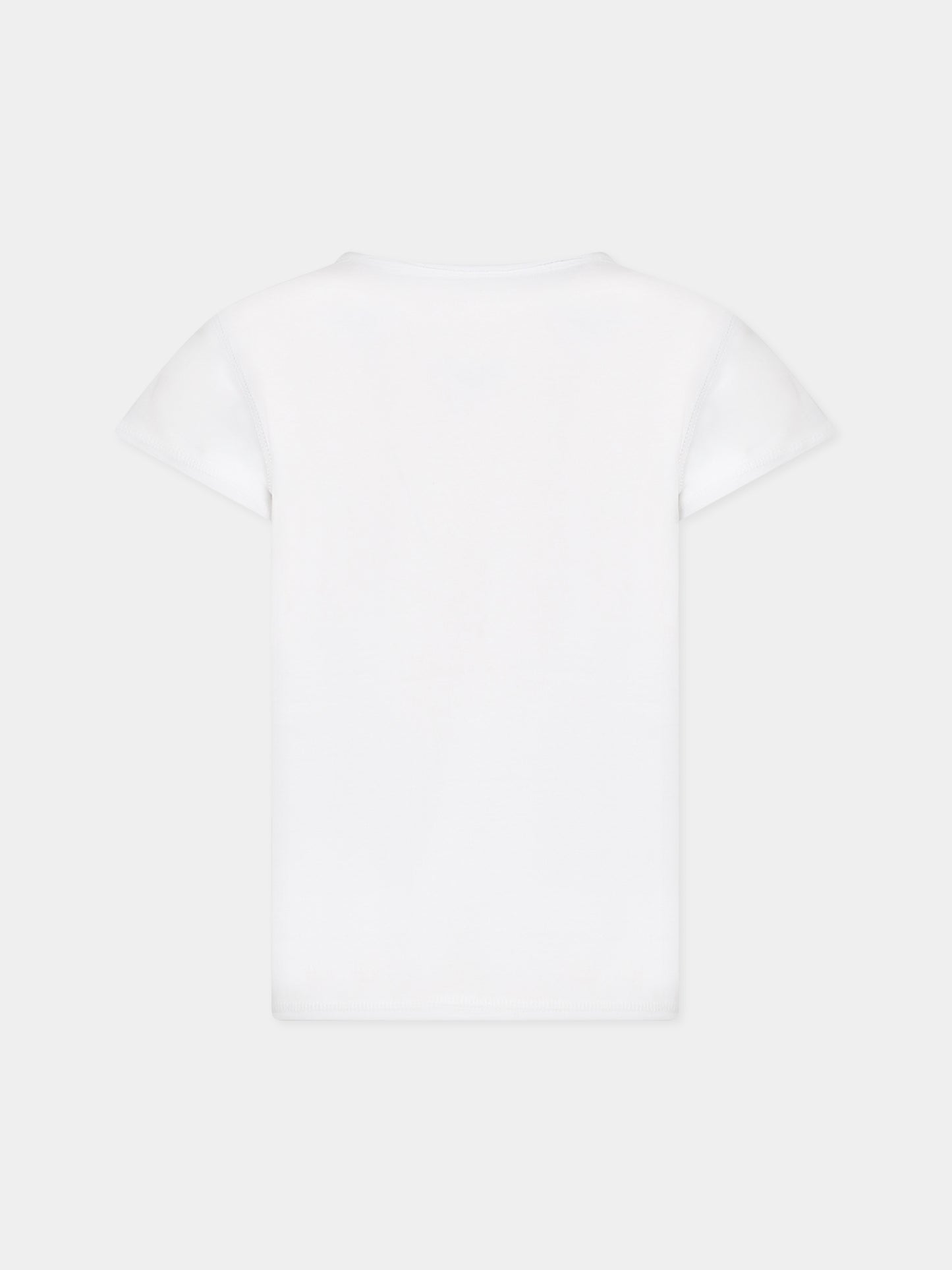 T-shirt bianca per bambini con scritta,Zadig & Voltaire Kids,X15415 10P