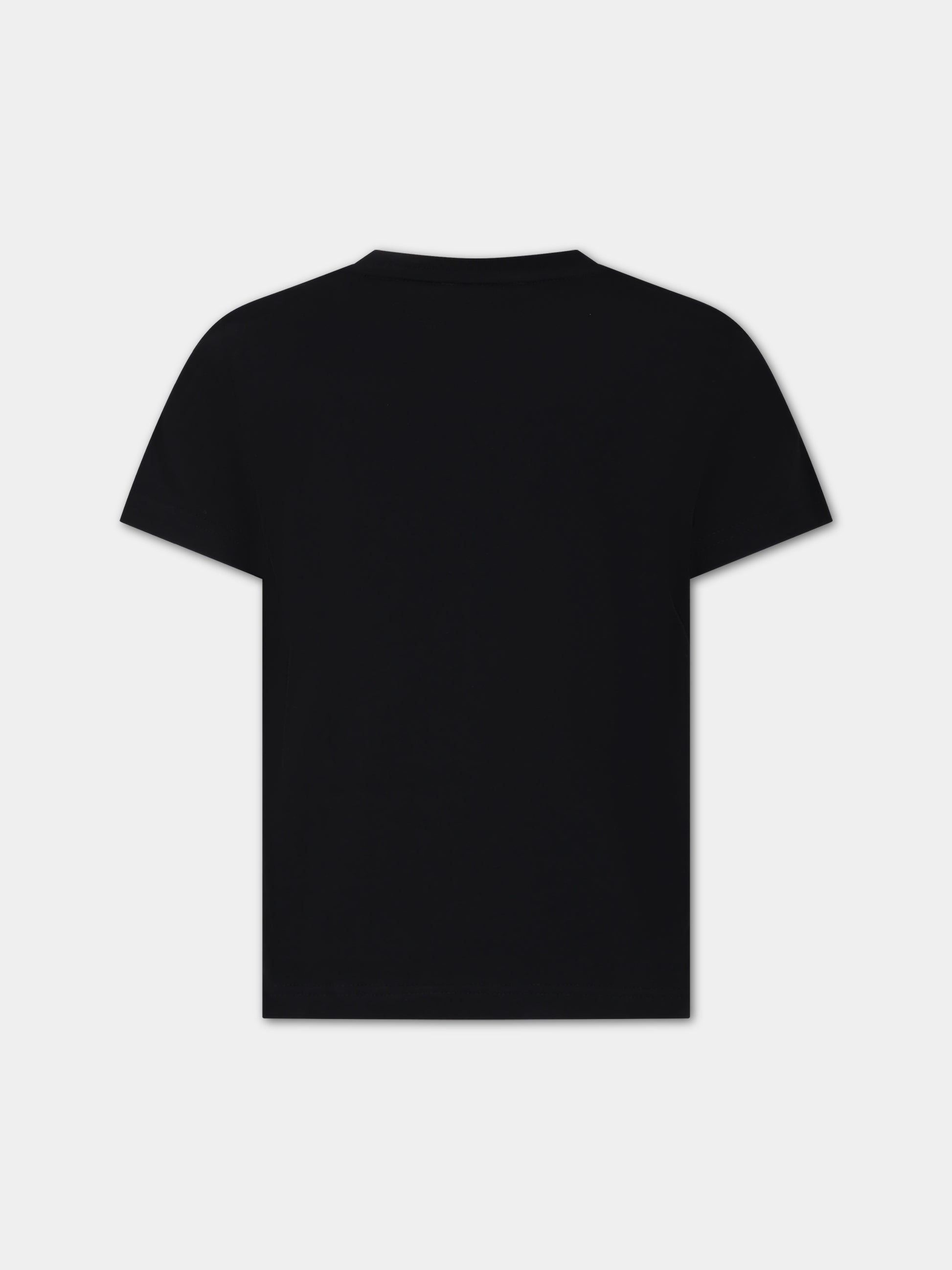 T-shirt nera per bambini con logo,Givenchy Kids,H25460 09B