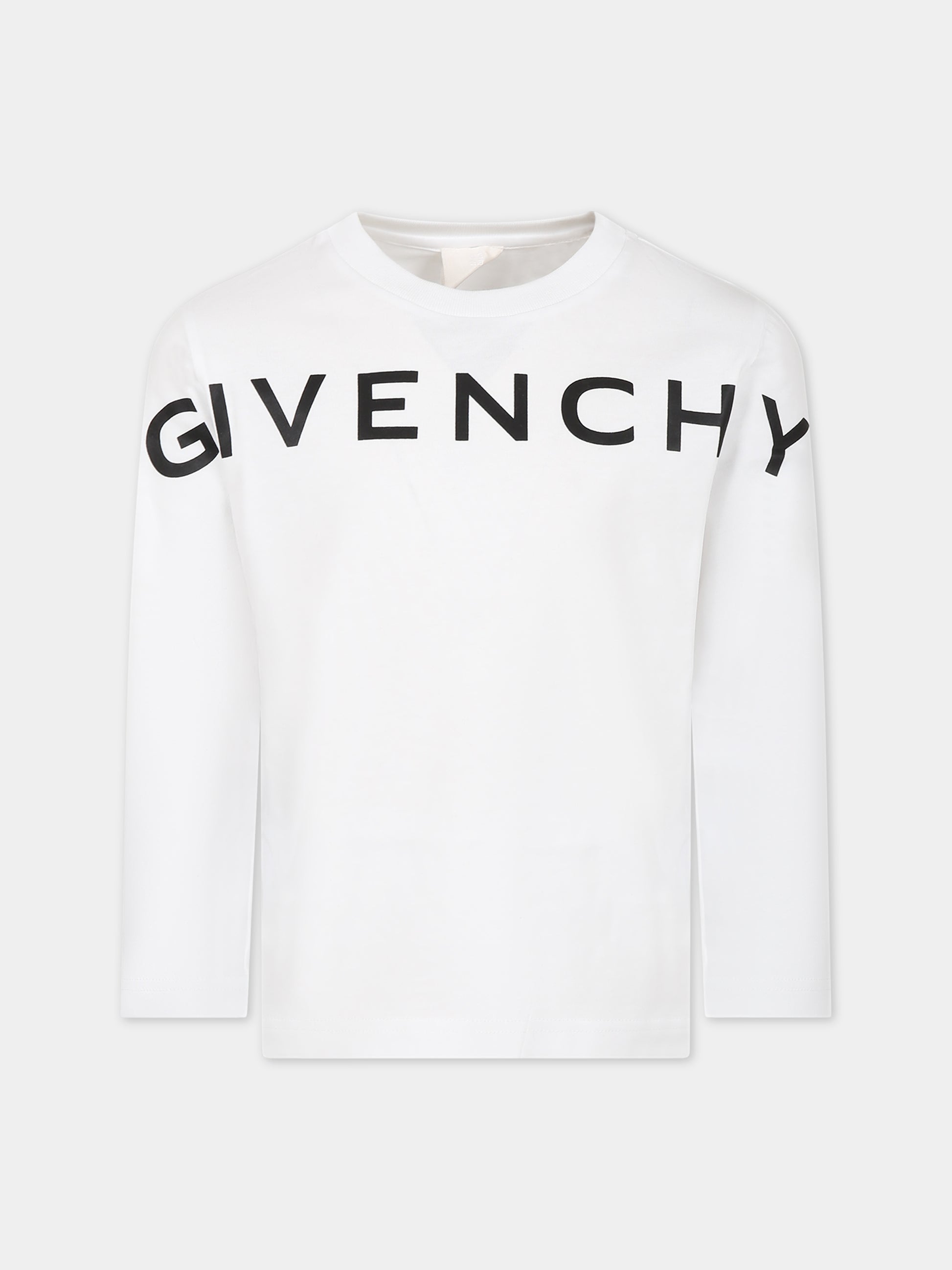 T-shirt bianca per bambini con logo,Givenchy Kids,H25449 10P