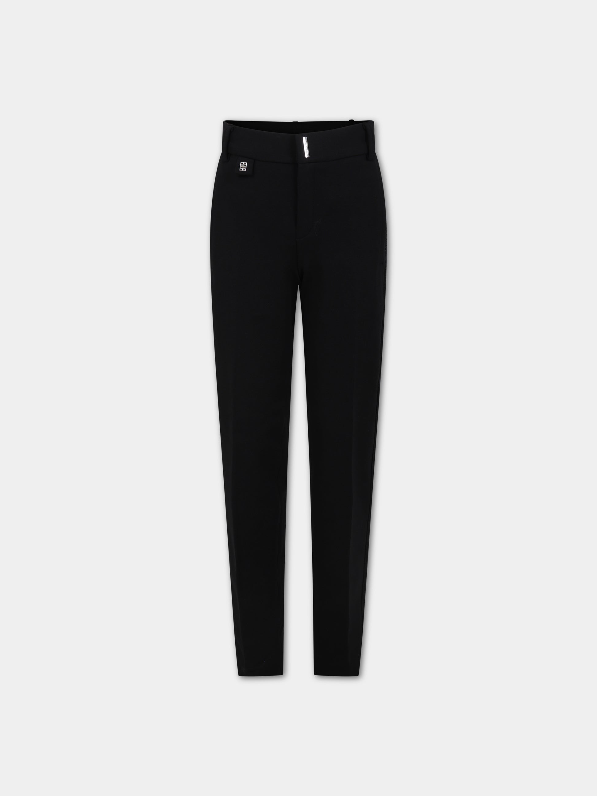 Pantaloni neri per bambino con logo,Givenchy Kids,H24236 09B