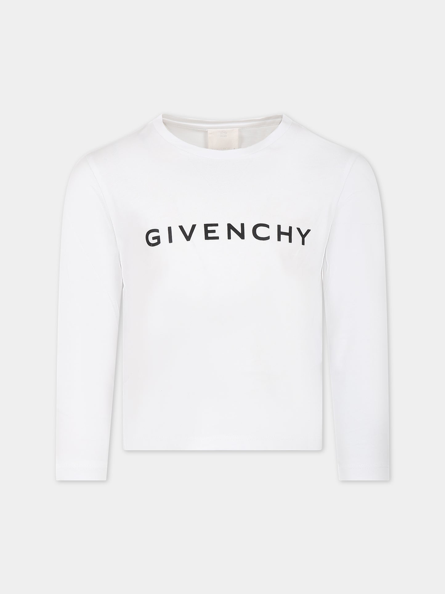 T-shirt bianca per bambini con logo,Givenchy Kids,H15330 10P